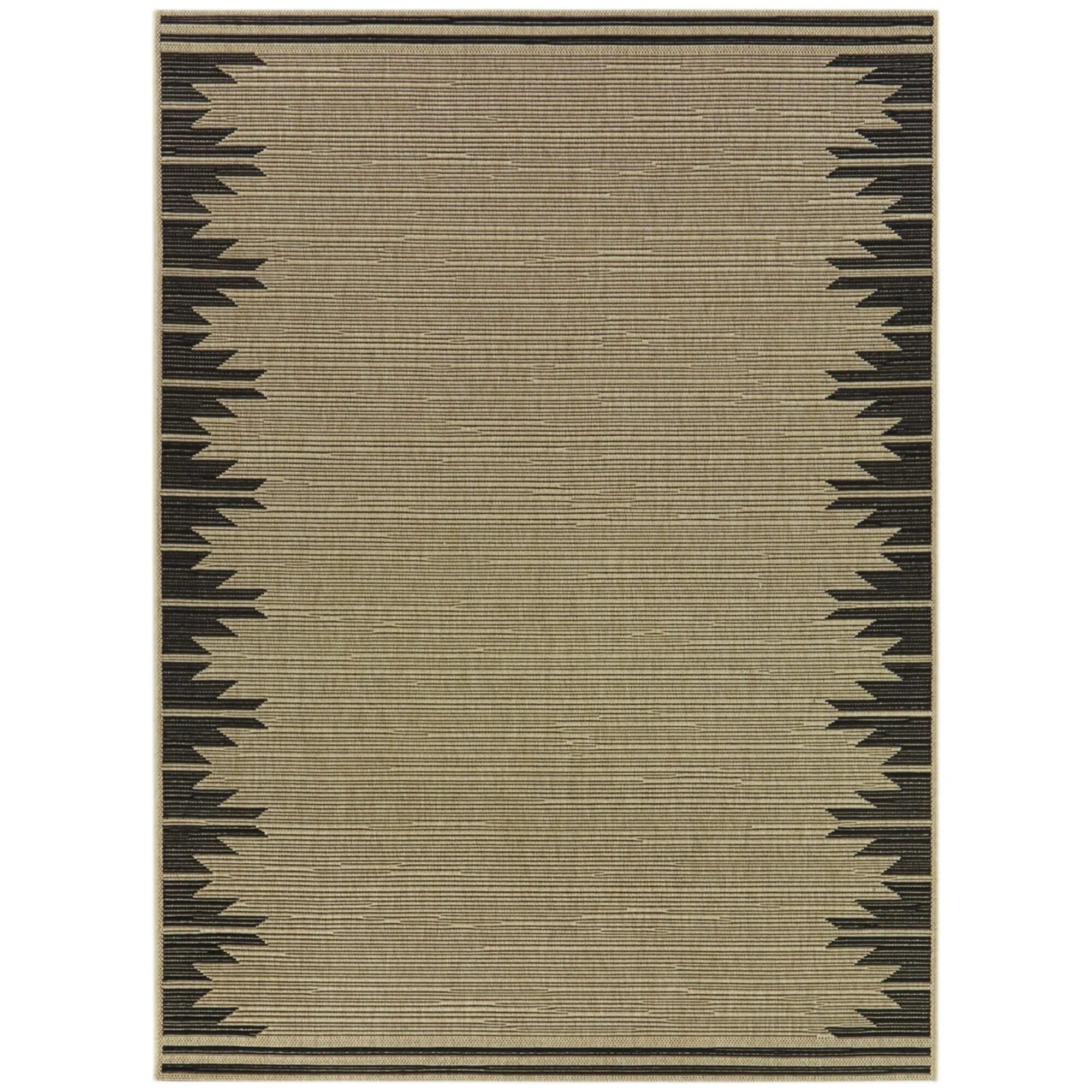 Merieme Art Deco Border Modern Indoor/ Outdoor Area Rug