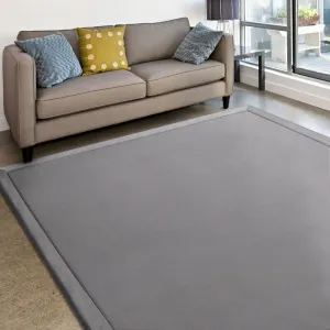MICRODRY Cushioned Modern Memory Foam Area Rug with Built in Rug Pad - Easy Clean - Stain & Fade Resistant. 5' x 7'