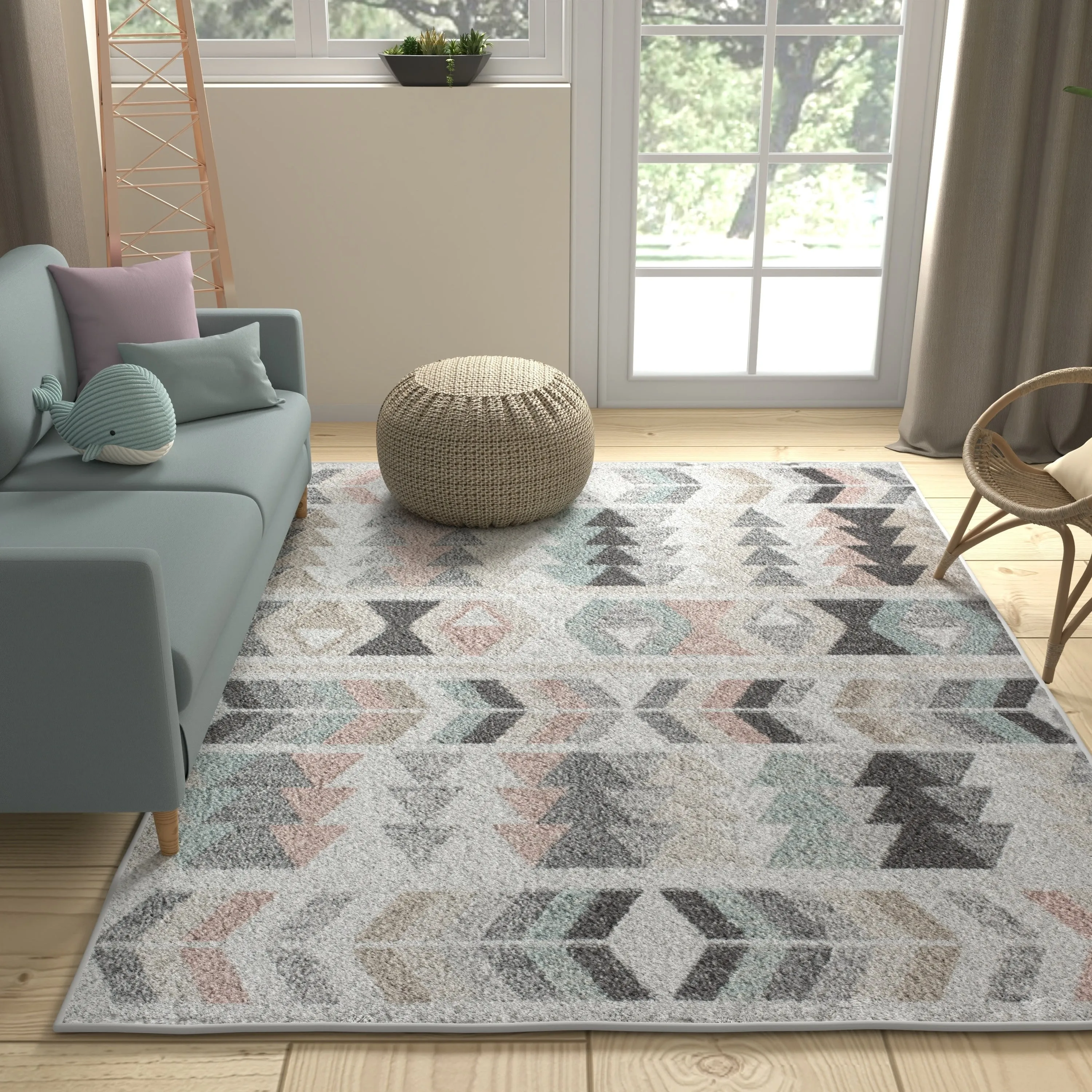 Mika Modern & Contemporary Geometric Area Rug by Rugs America