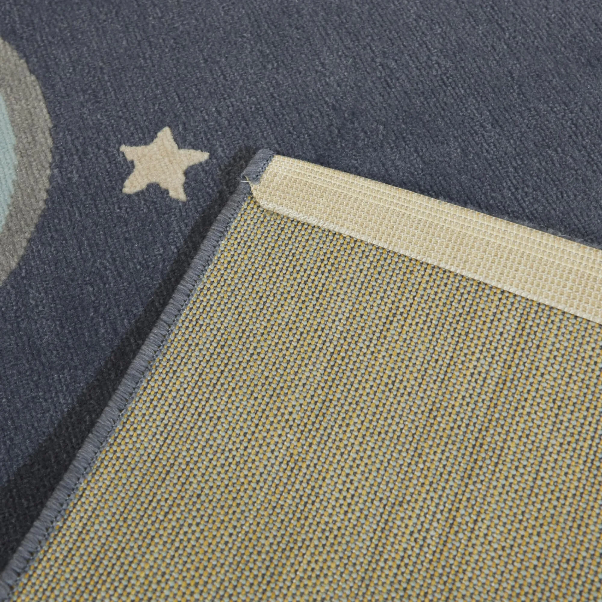 Mod-Tod Galaxy Orbit Space Pattern Multicolor Kids Area Rug
