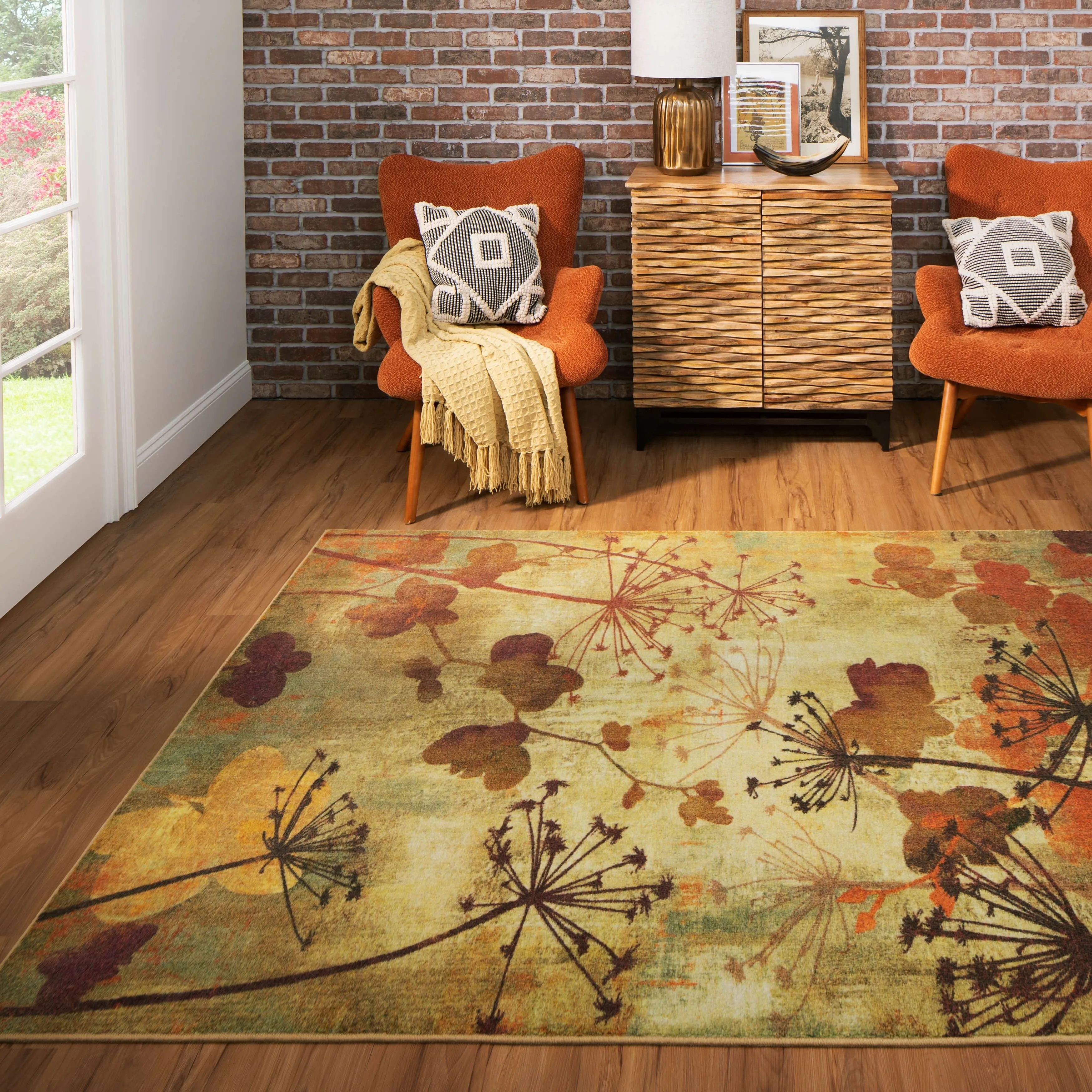 Mohawk Home Autumn Branches Botanical Area Rug