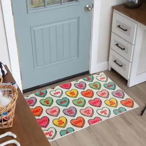 Mohawk Home Candy Hearts Holiday Accent Kitchen Mat