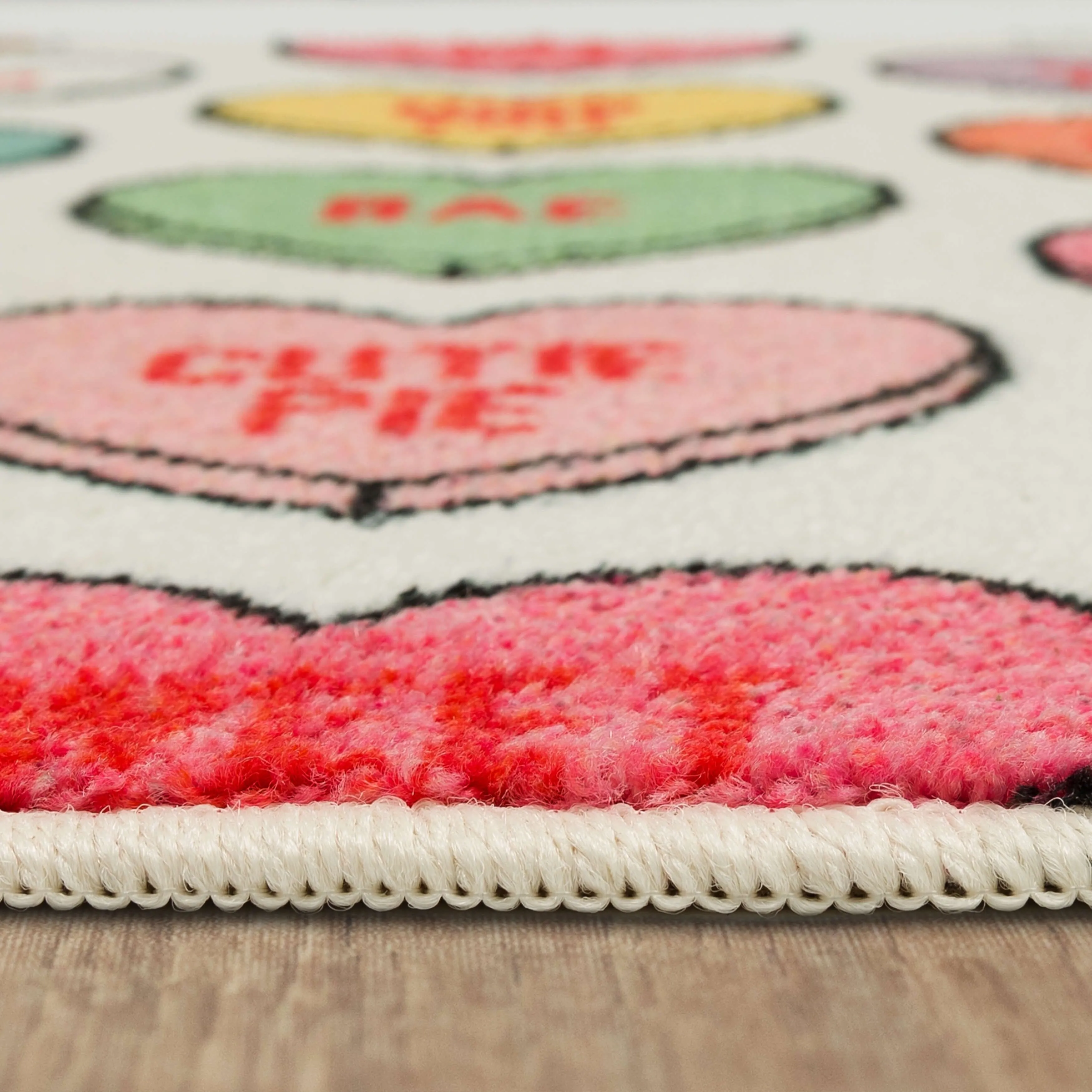 Mohawk Home Candy Hearts Holiday Accent Kitchen Mat