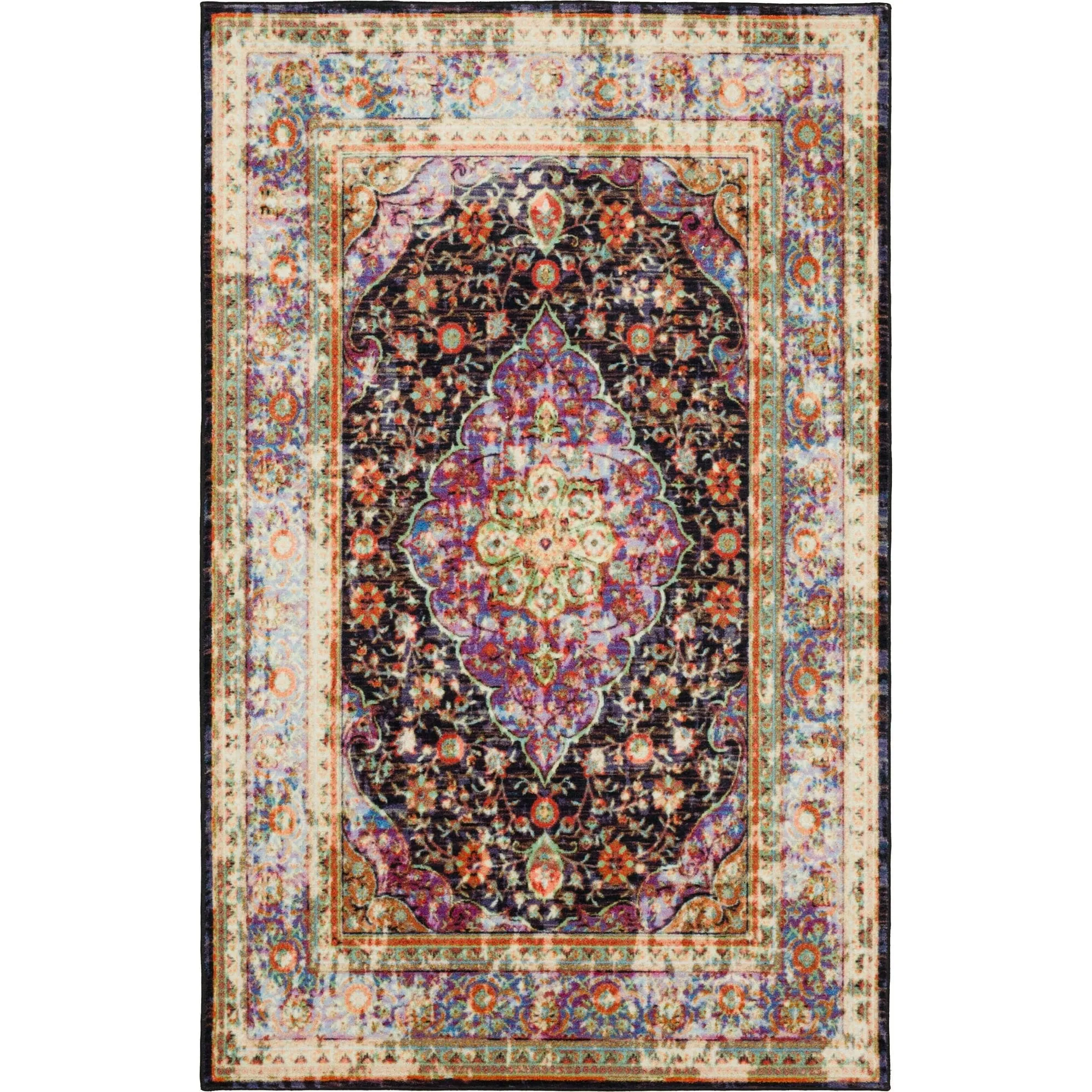 Mohawk Home Caspar Traditional Floral Medallion Area Rug