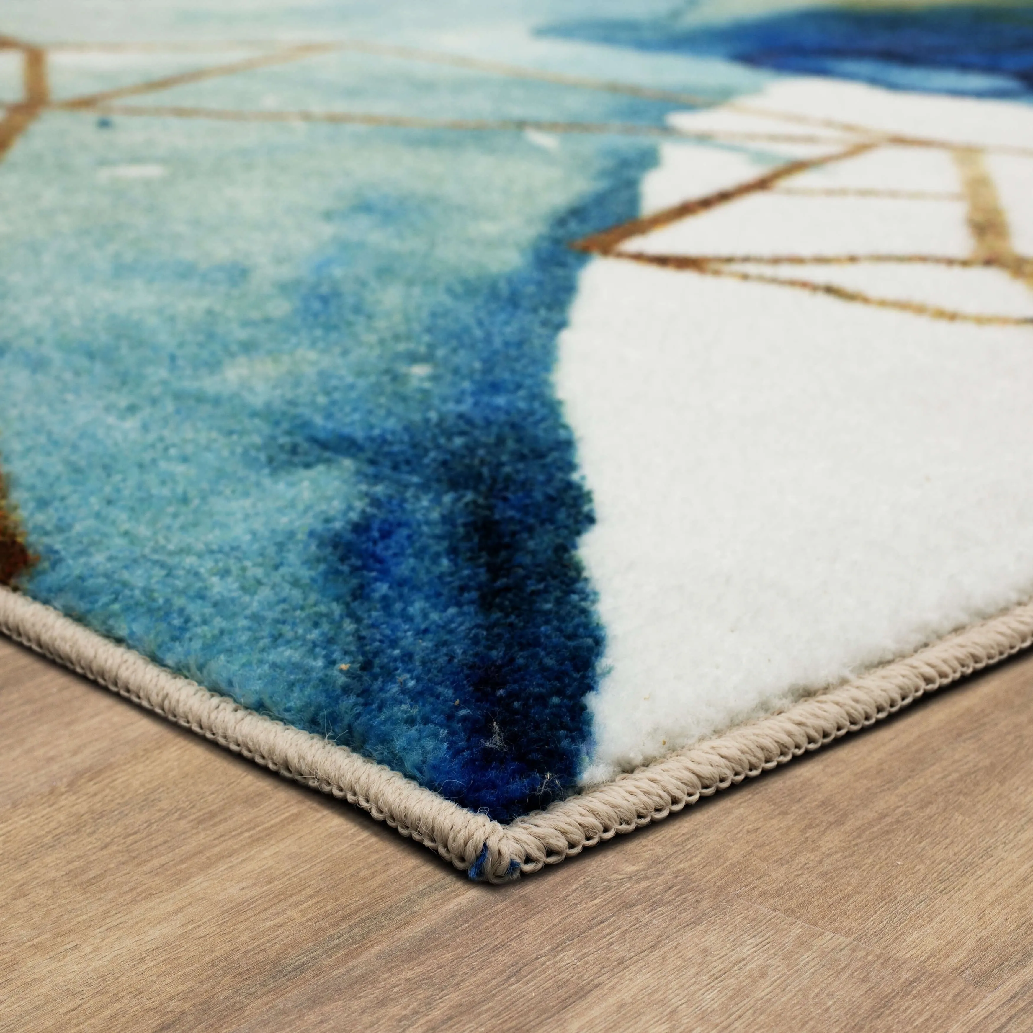 Mohawk Home Cognition Watercolor Abstract Geometric Area Rug