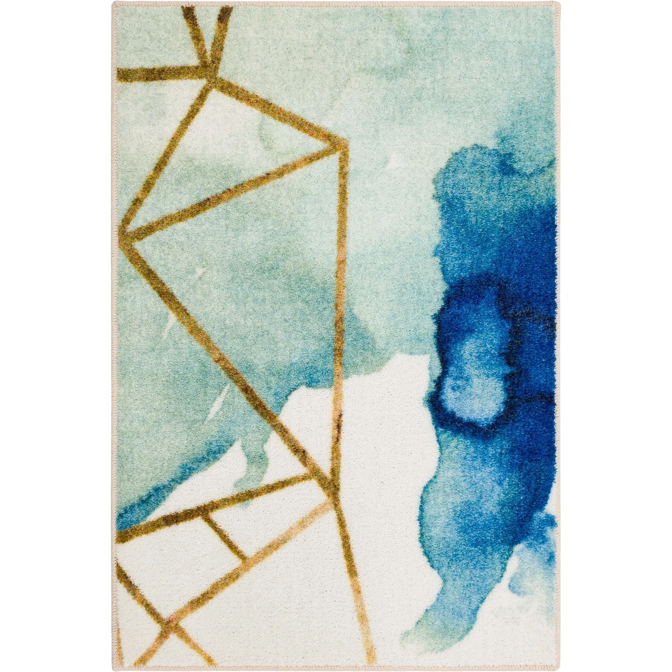 Mohawk Home Cognition Watercolor Abstract Geometric Area Rug
