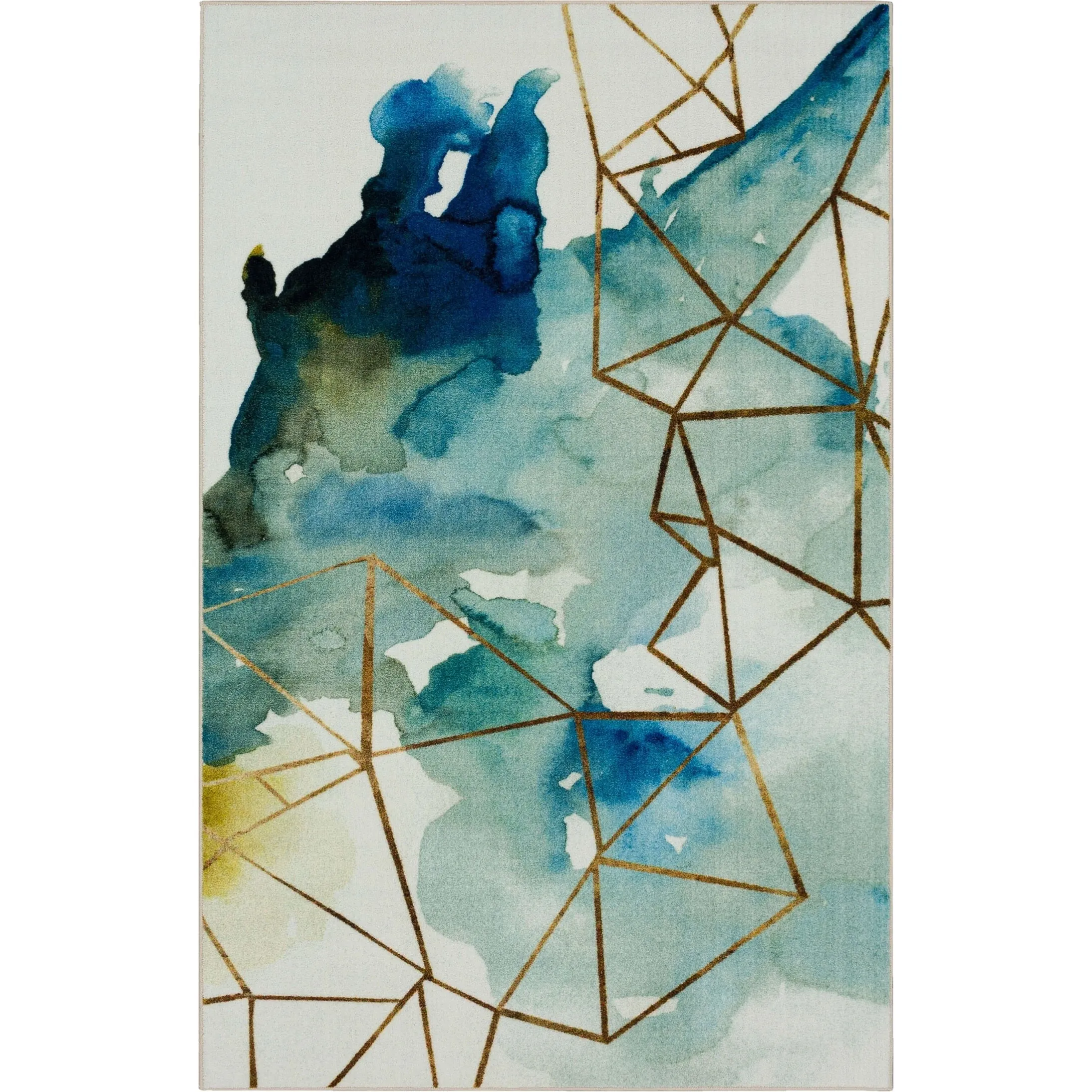 Mohawk Home Cognition Watercolor Abstract Geometric Area Rug