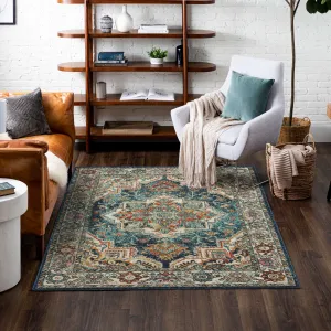 Mohawk Home Dellen Traditional Medallion Area Rug