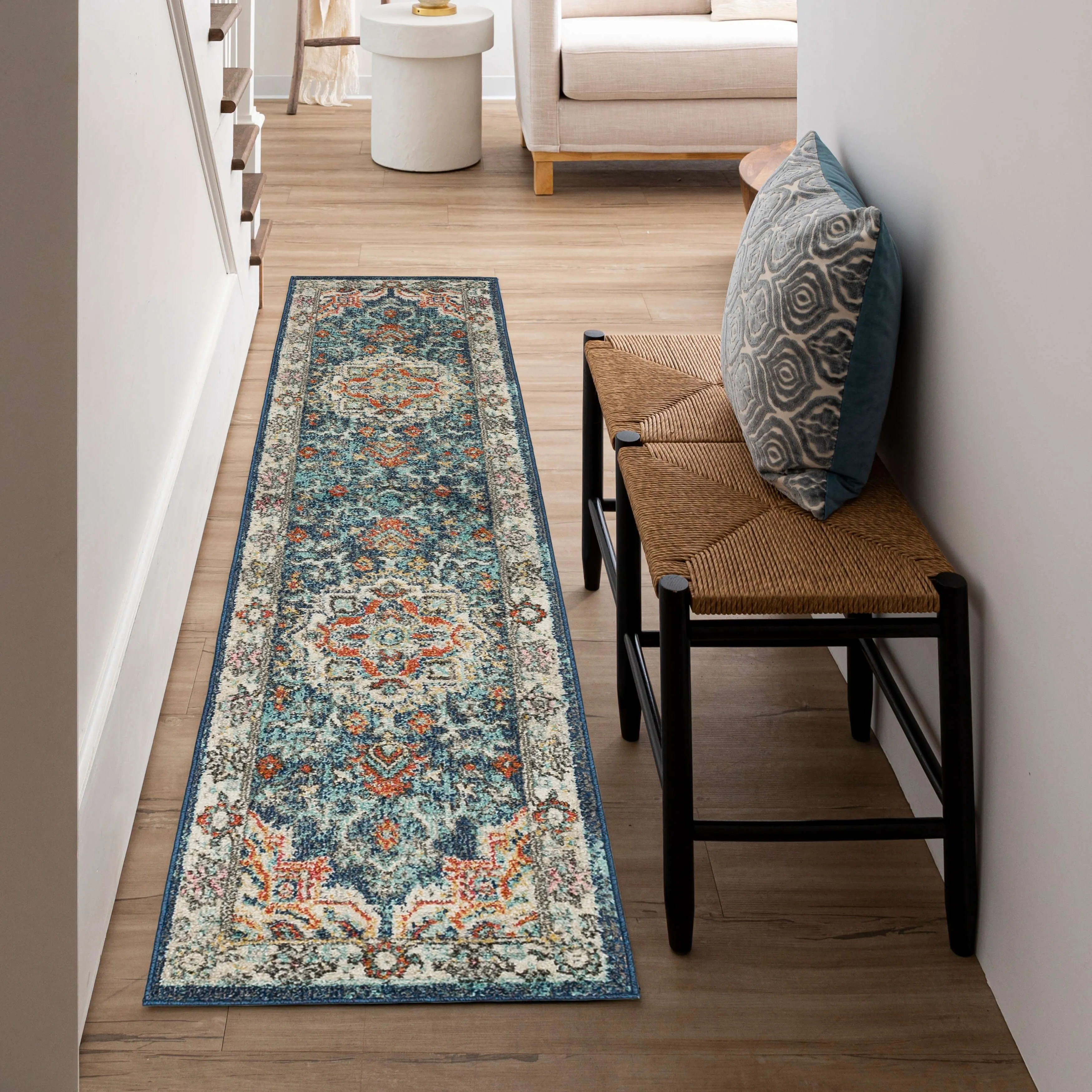 Mohawk Home Dellen Traditional Medallion Area Rug