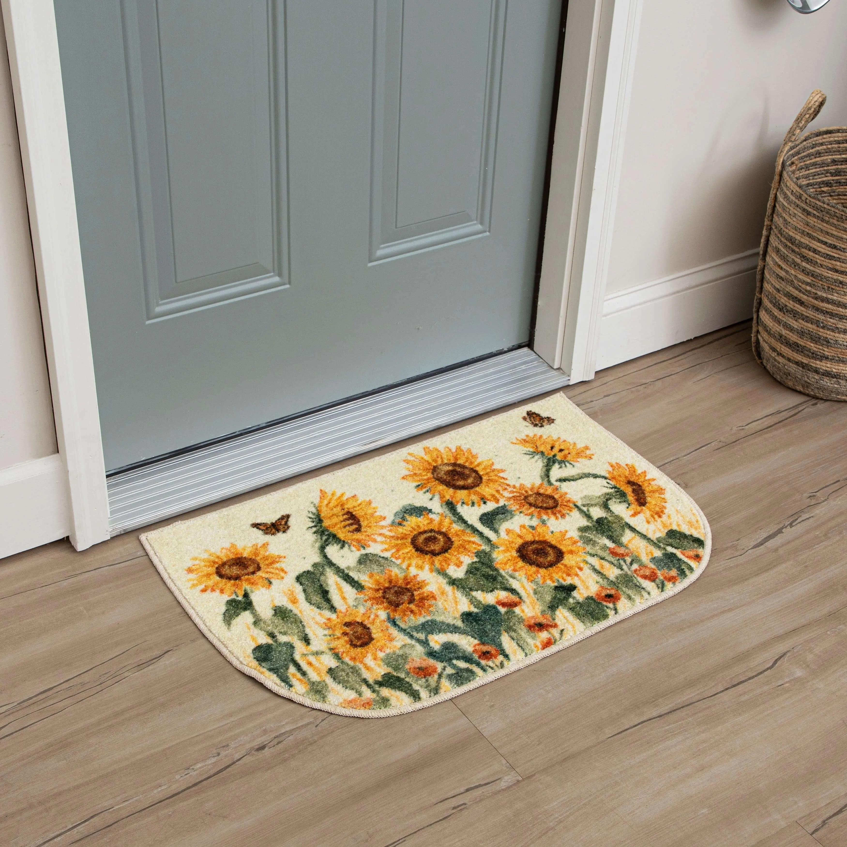 Mohawk Home Fall Sunflowers Kitchen Mat