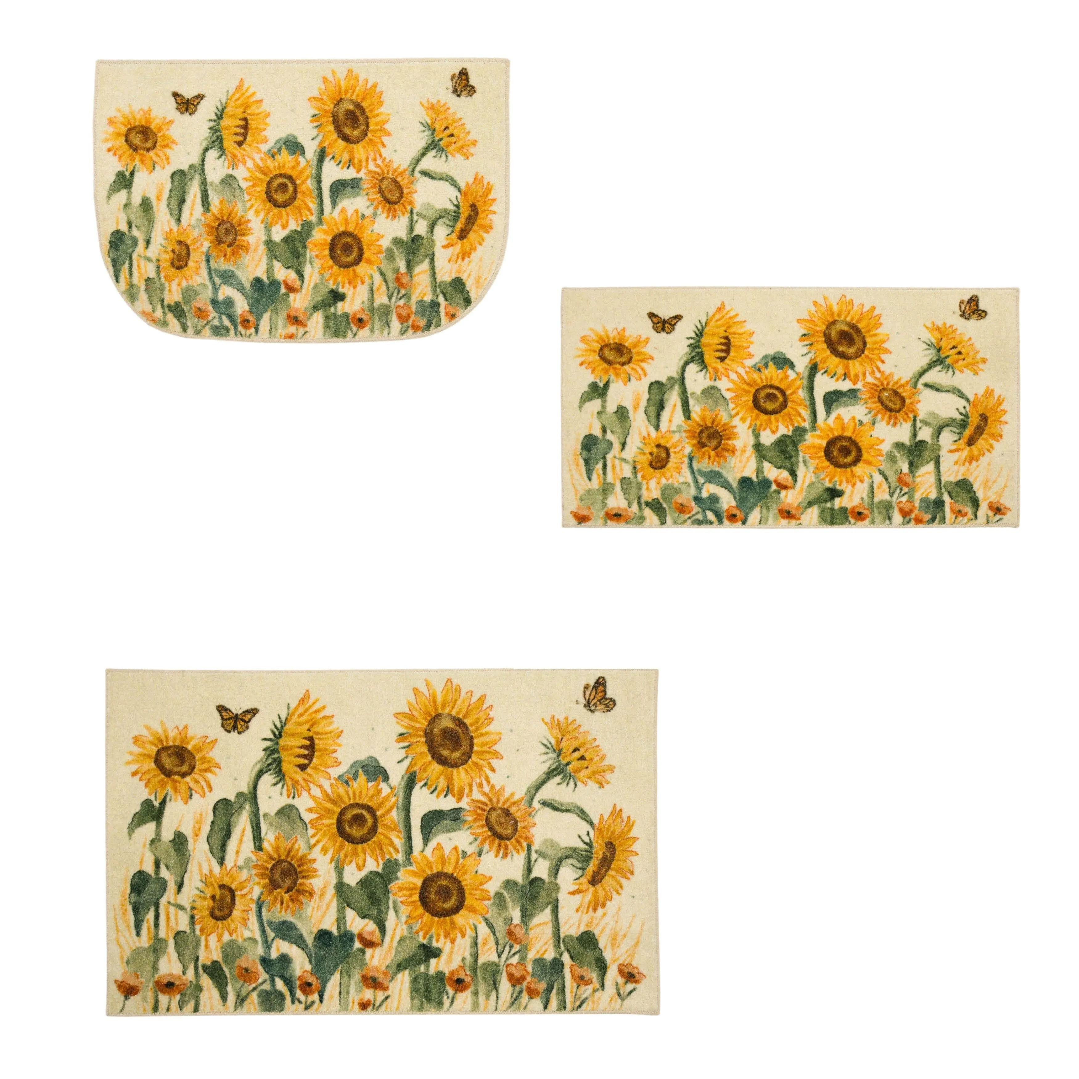 Mohawk Home Fall Sunflowers Kitchen Mat
