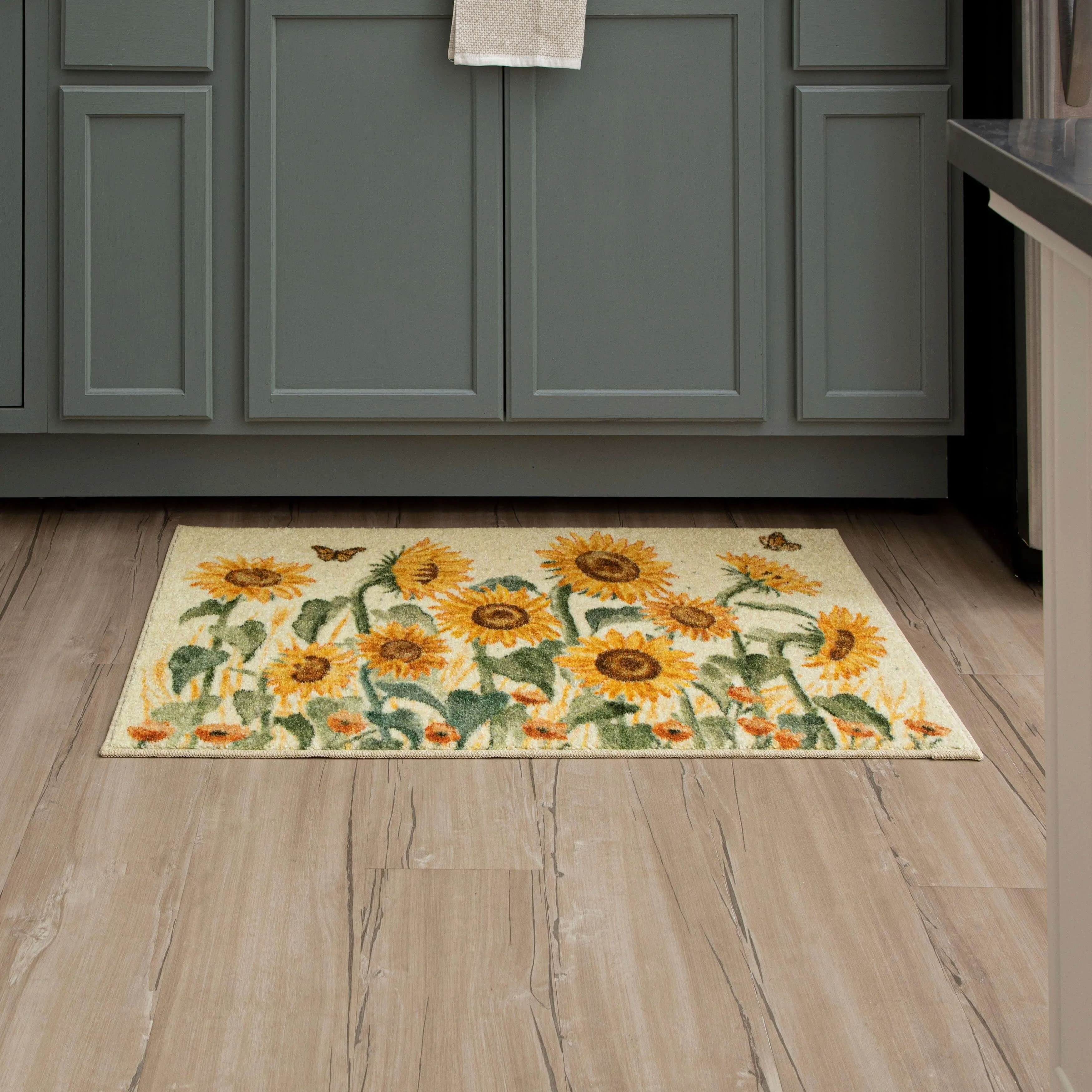 Mohawk Home Fall Sunflowers Kitchen Mat