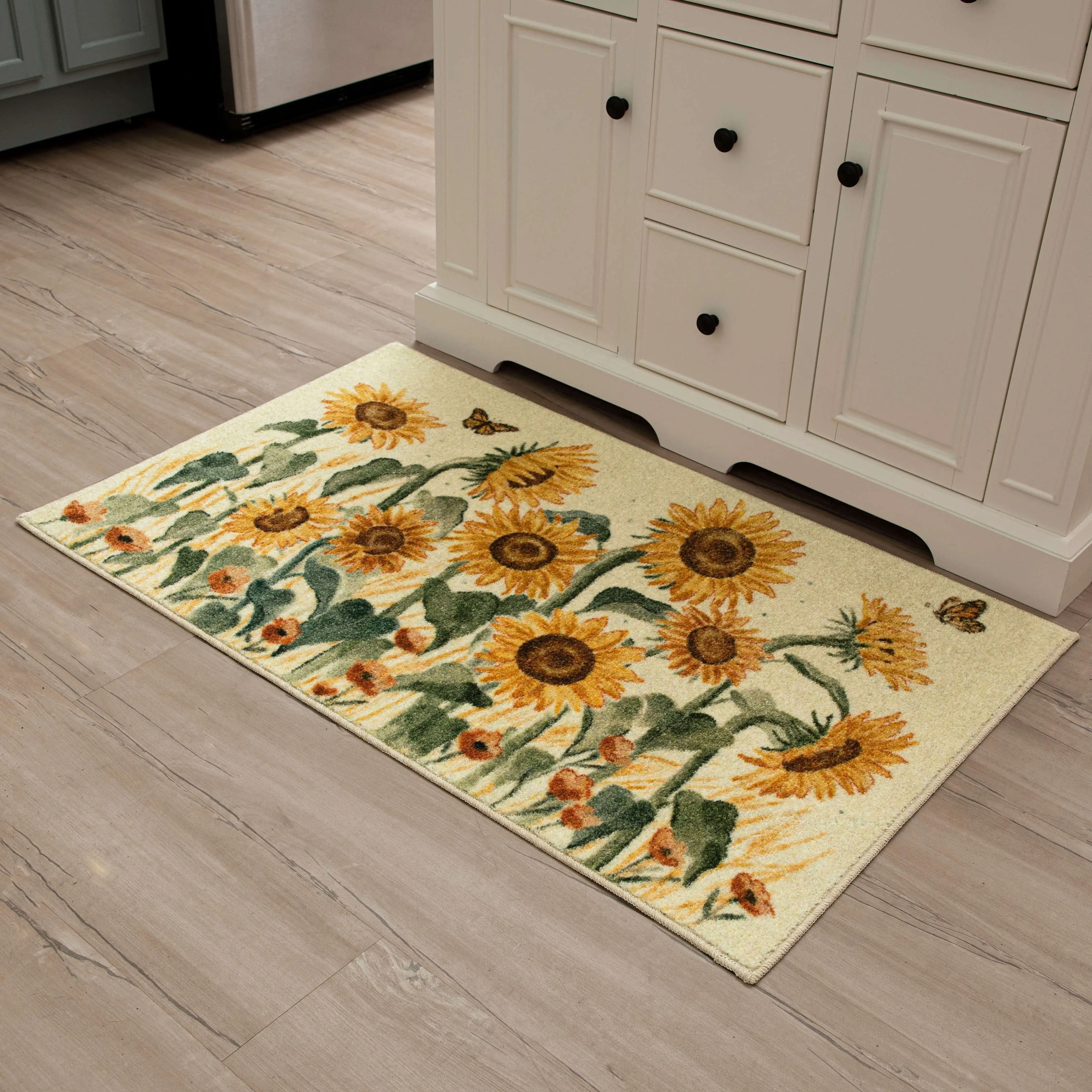 Mohawk Home Fall Sunflowers Kitchen Mat