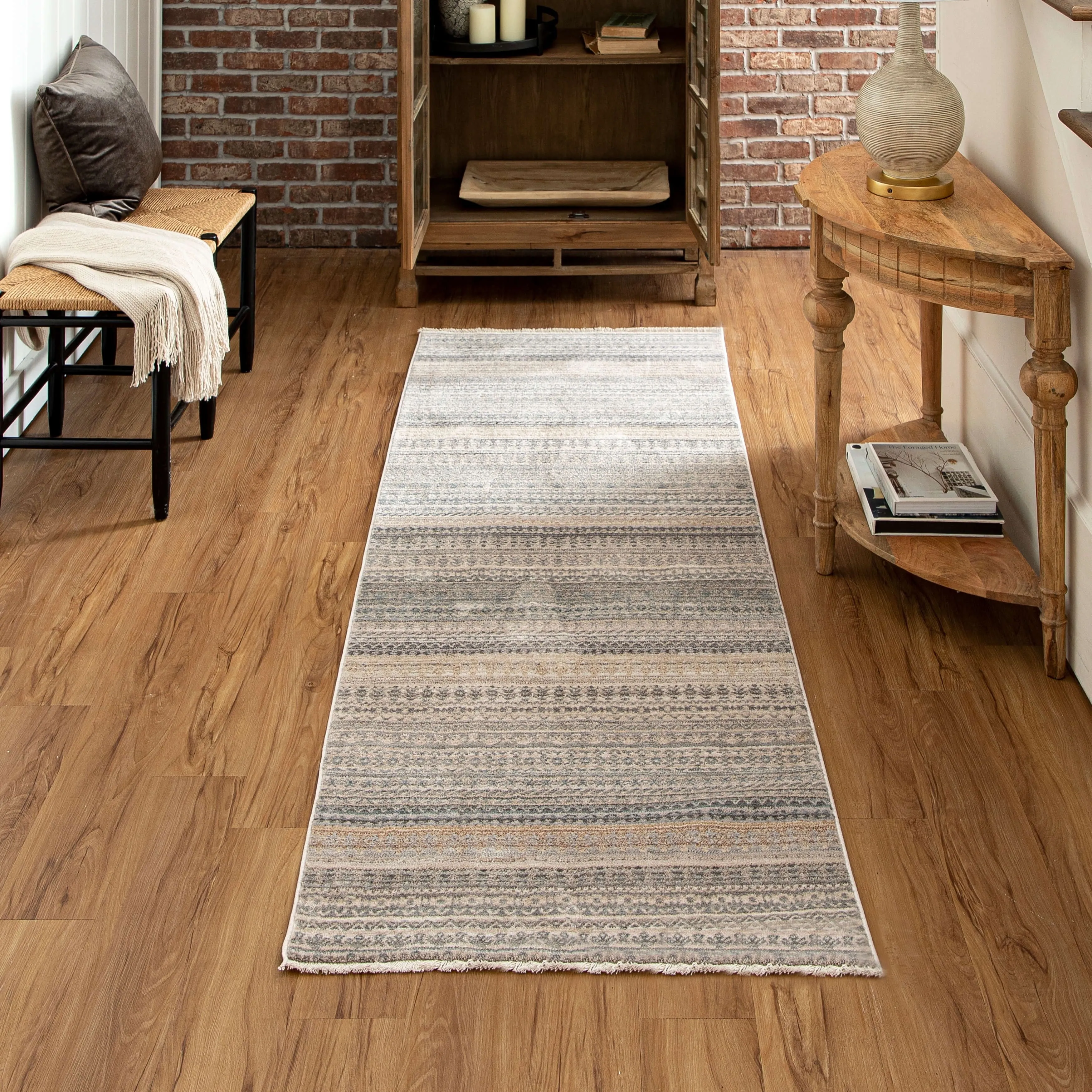 Mohawk Home Greystone Ornamental Striped Area Rug