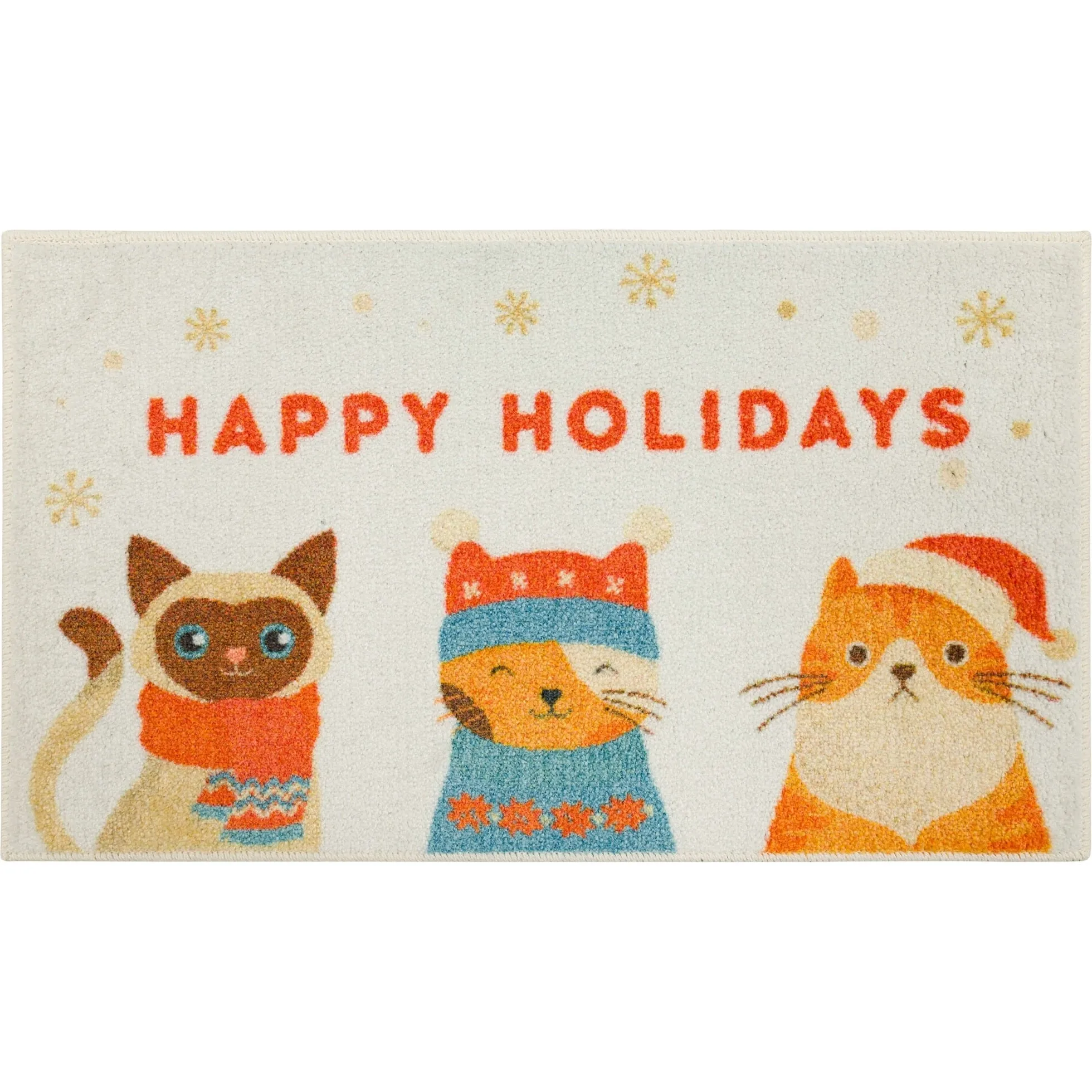 Mohawk Home Holiday Cats Multi Kitchen Mat
