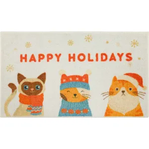 Mohawk Home Holiday Cats Multi Kitchen Mat
