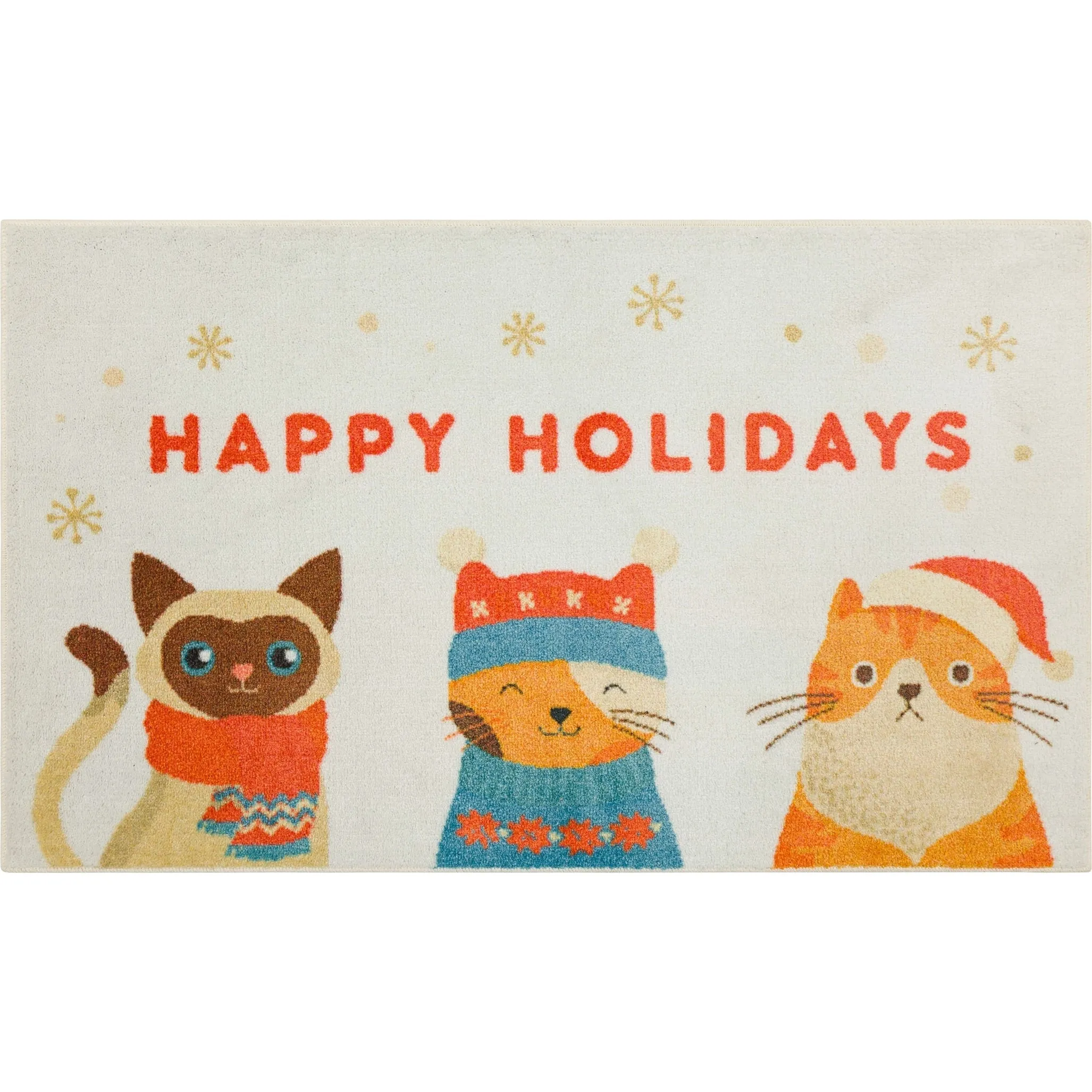 Mohawk Home Holiday Cats Multi Kitchen Mat