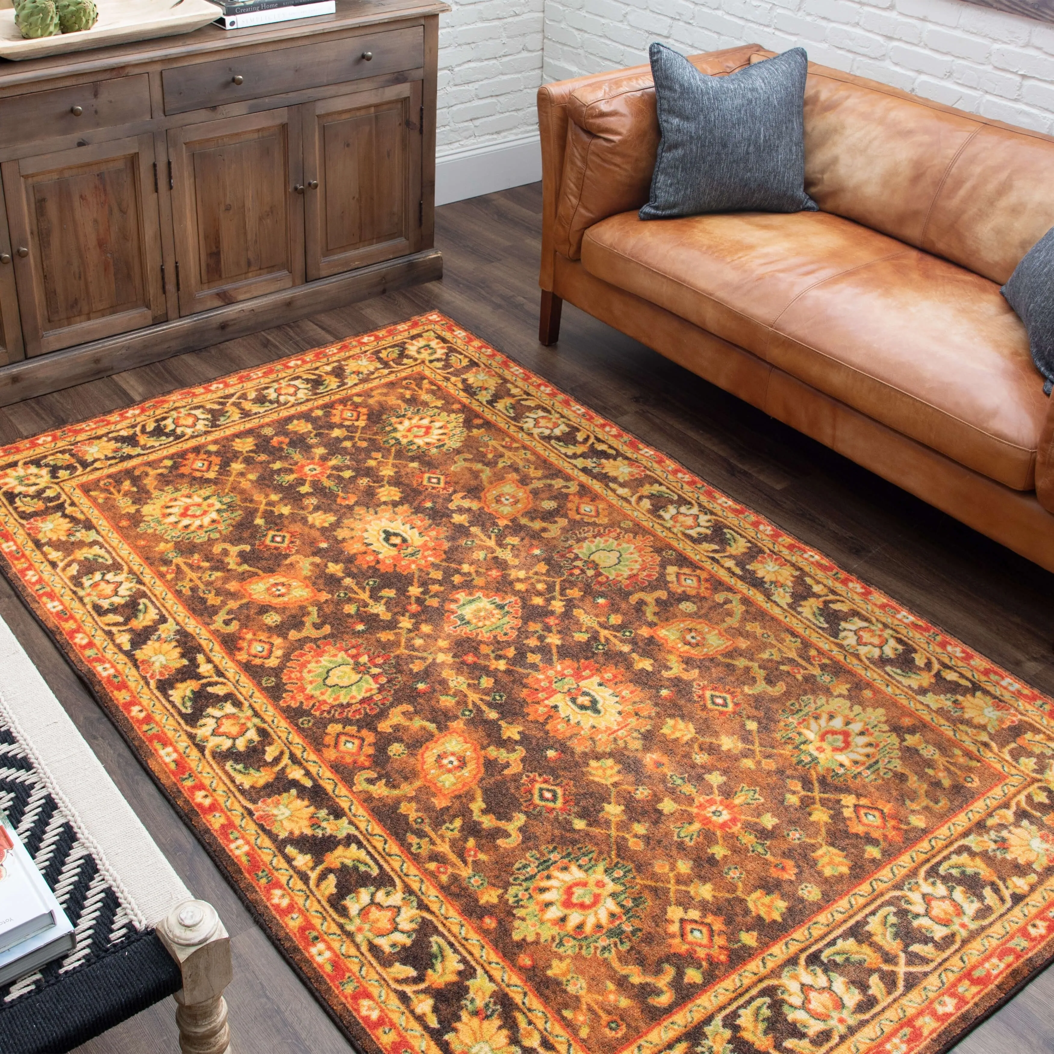 Mohawk Home Macon Floral Ornamental Area Rug