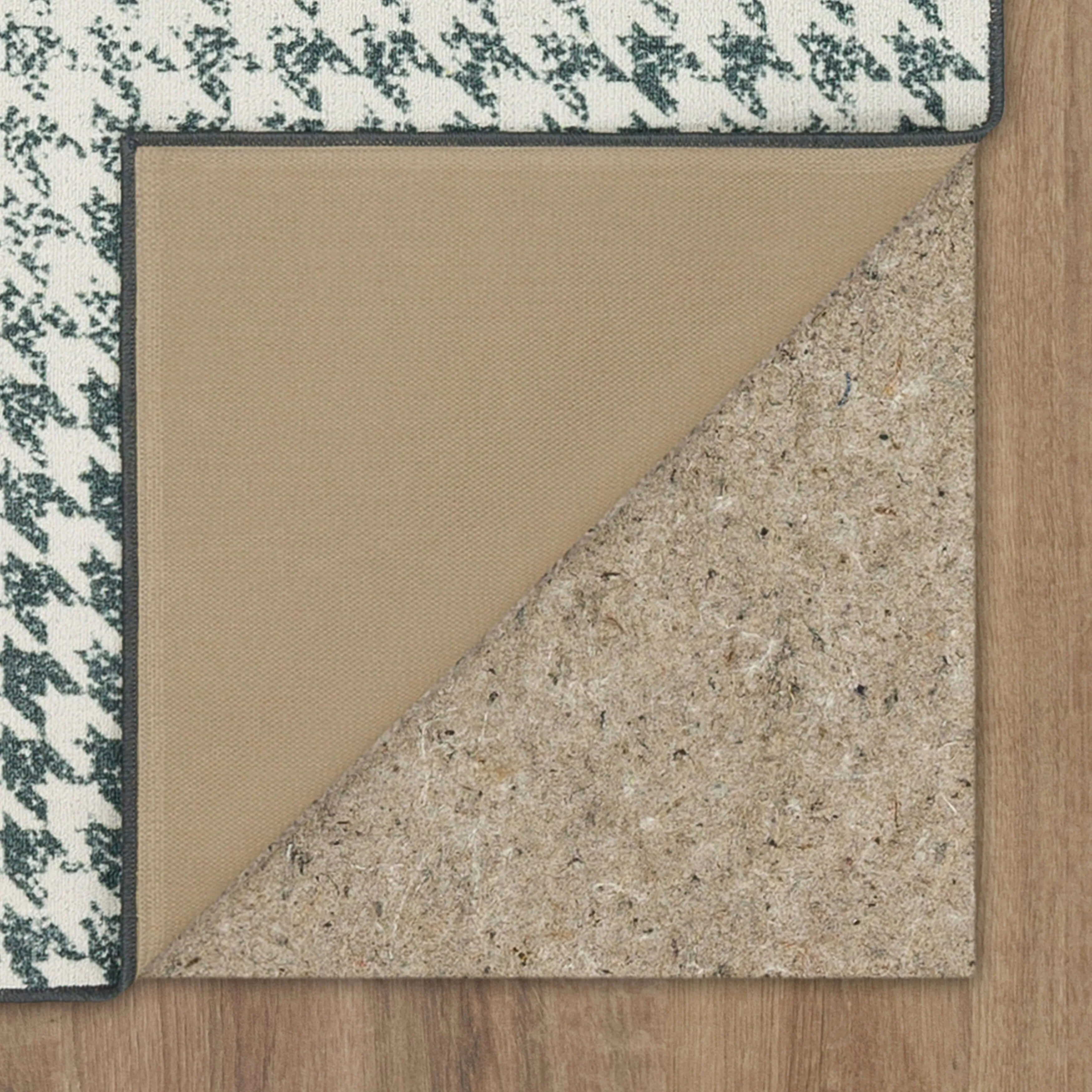 Mohawk Home Orabela Distressed Houndstooth Gray Area Rug