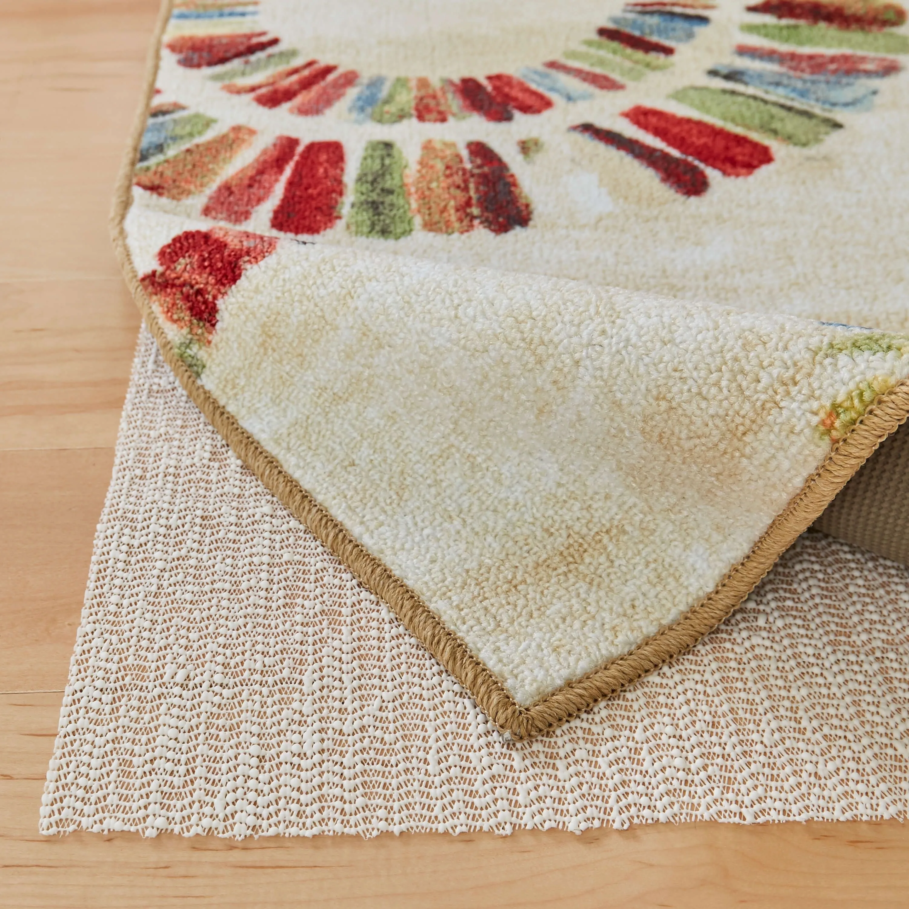 Mohawk Home Rug Pad Gripper Non SlipGrip Anti Skid Under Rug Liner - Beige
