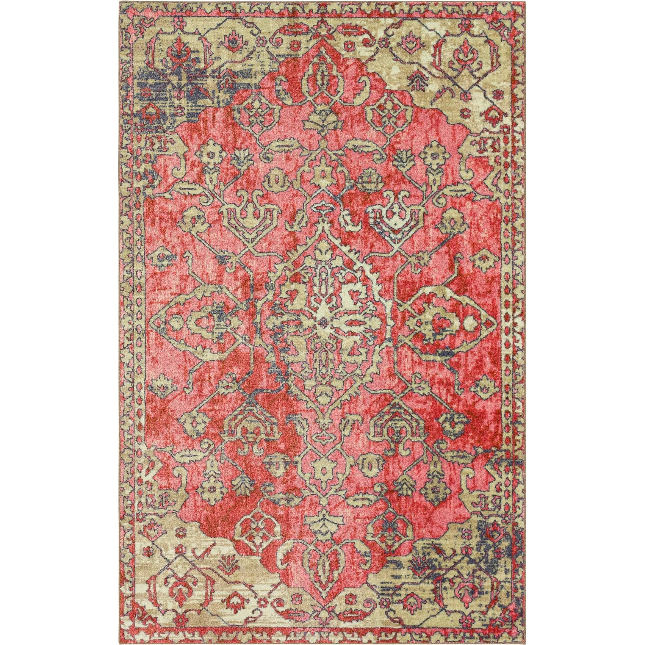 Mohawk Home Siena Traditional Medallion Area Rug