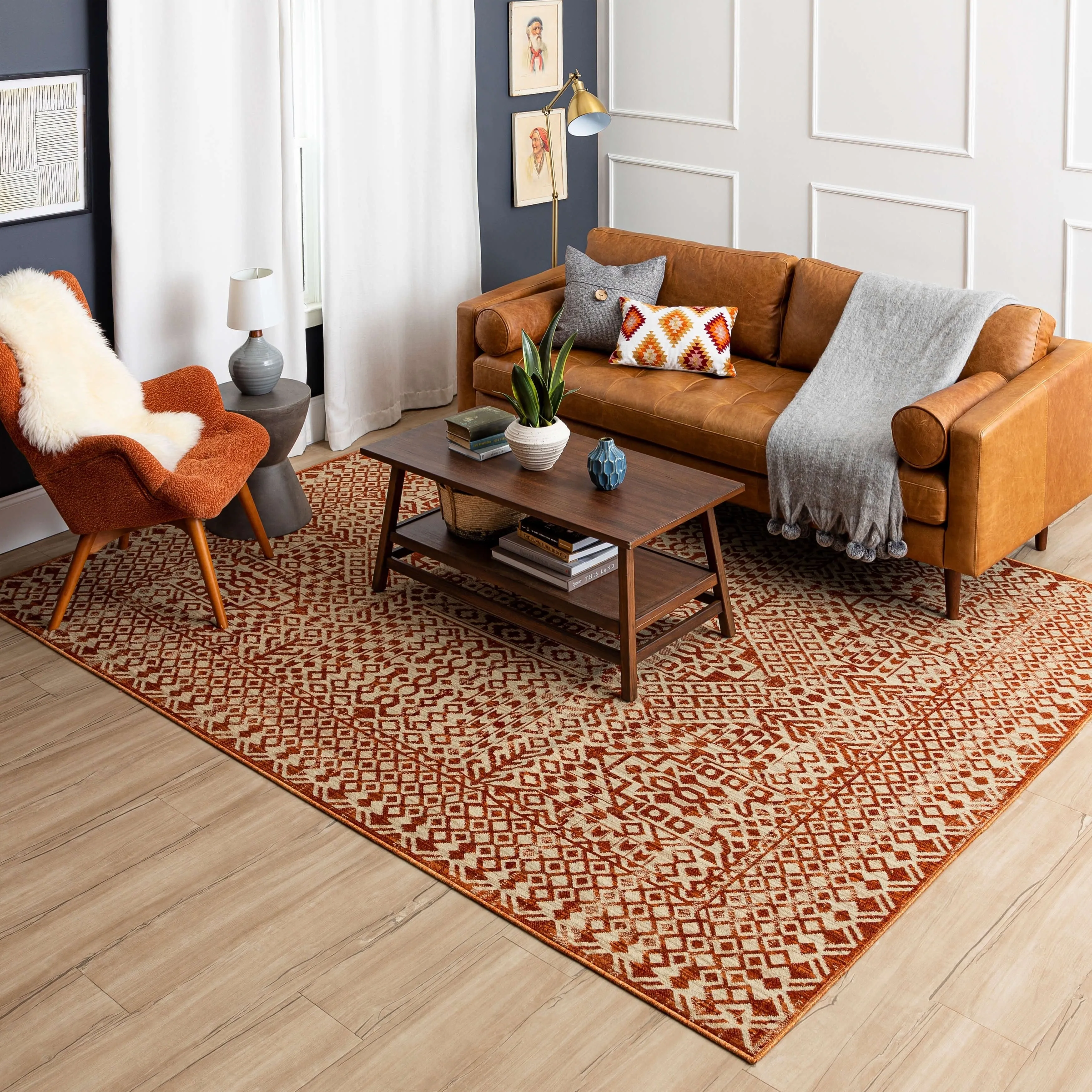 Mohawk Home Tiften Tribal Medallion Area Rug