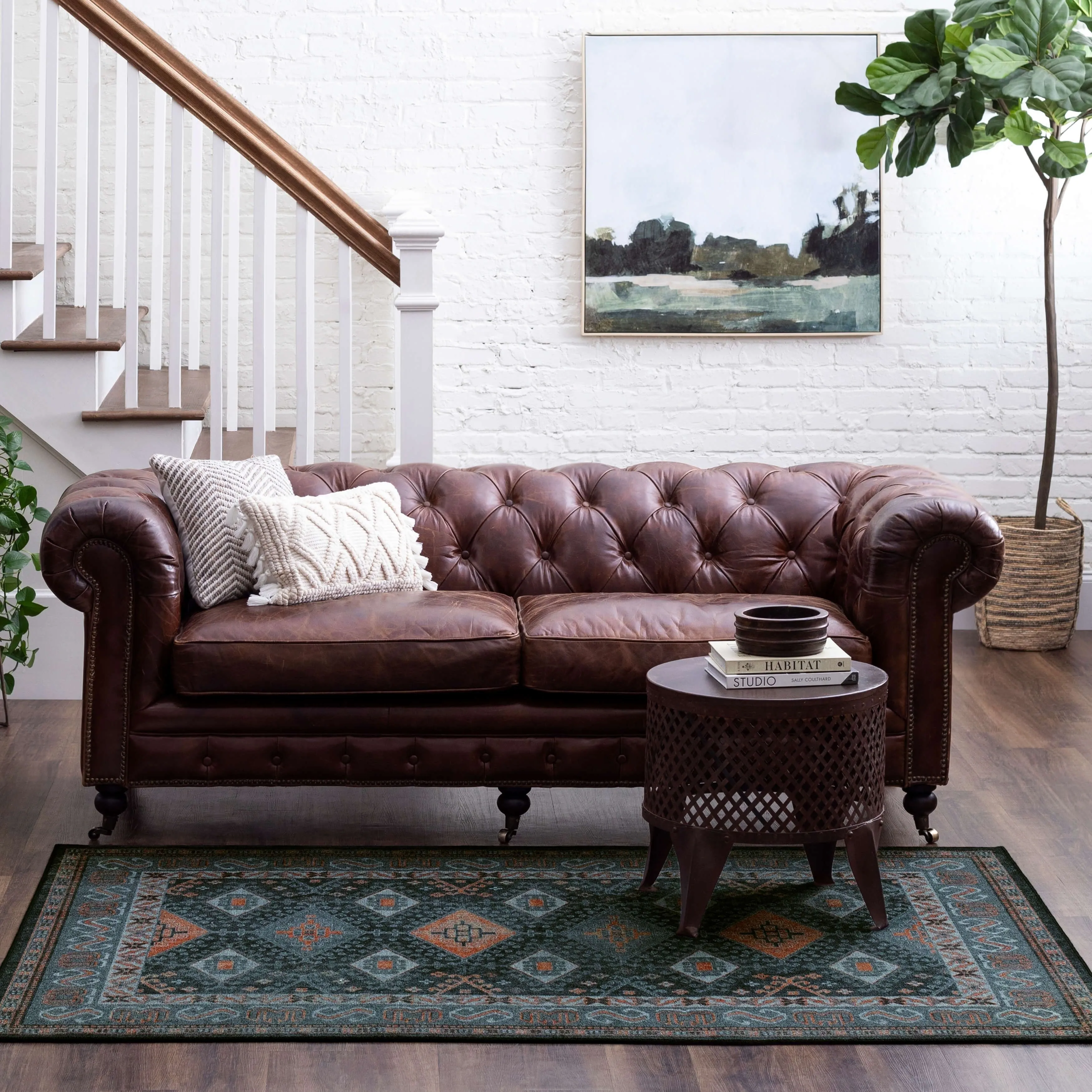 Mohawk Home Venka Ornamental Border Area Rug