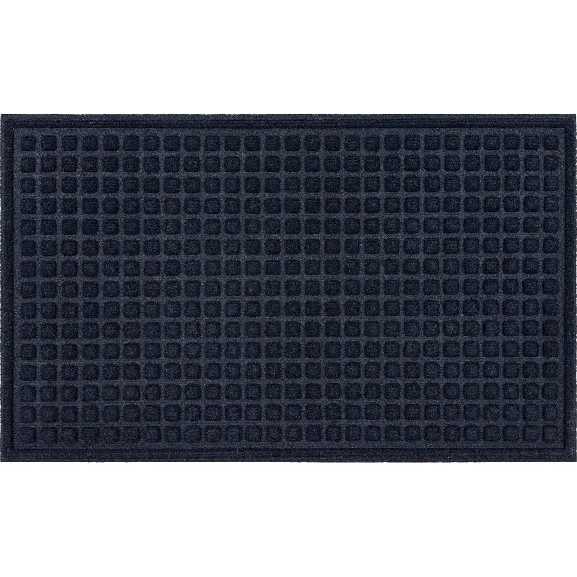 Mohawk Home Waffle Grid Impression Indoor/Outdoor Recycled Rubber All Weather Utility Doormat