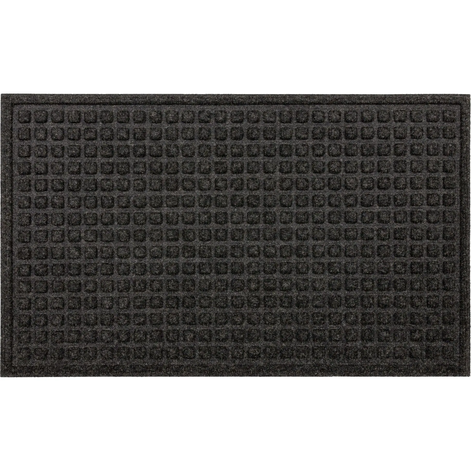 Mohawk Home Waffle Grid Impression Indoor/Outdoor Recycled Rubber All Weather Utility Doormat