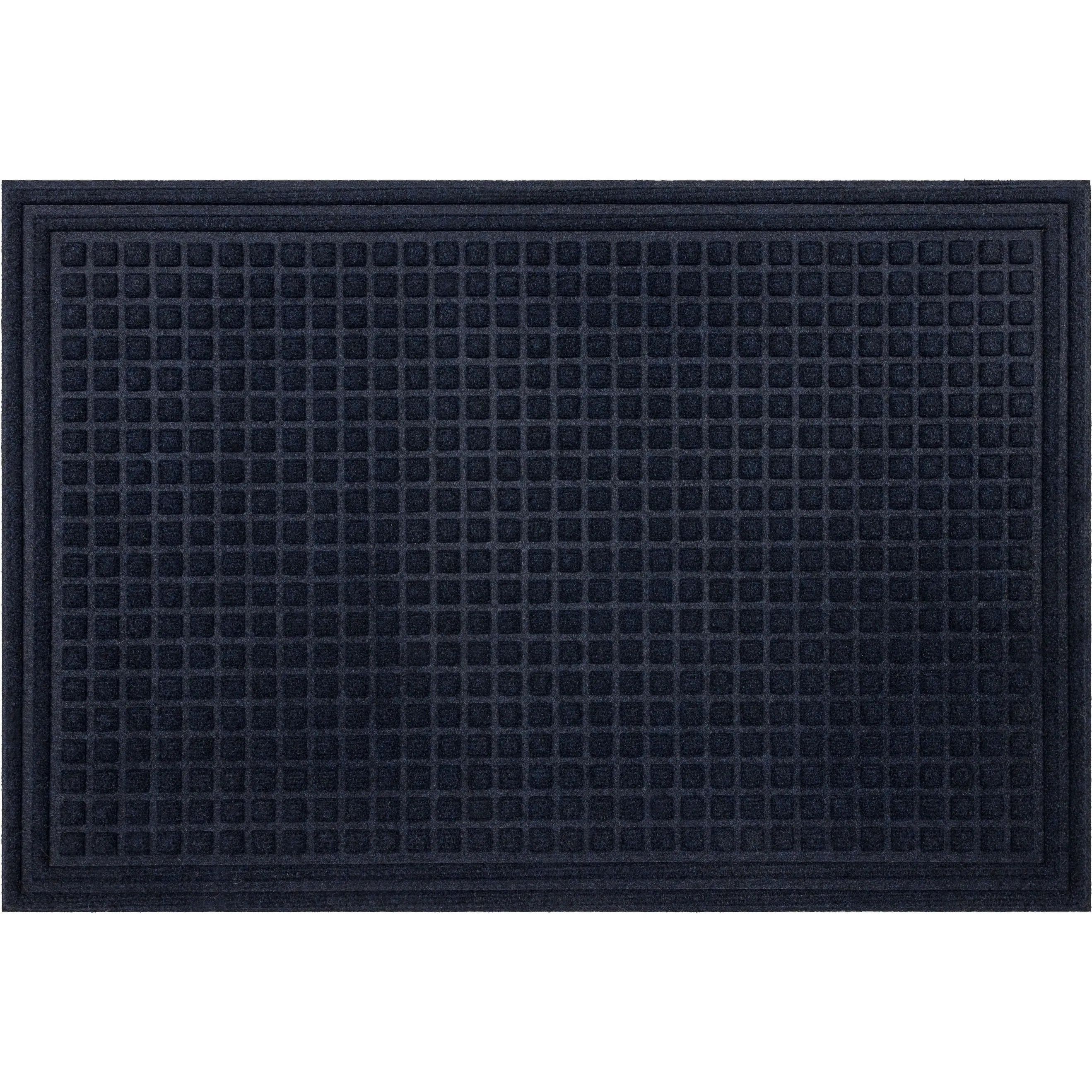 Mohawk Home Waffle Grid Impression Indoor/Outdoor Recycled Rubber All Weather Utility Doormat