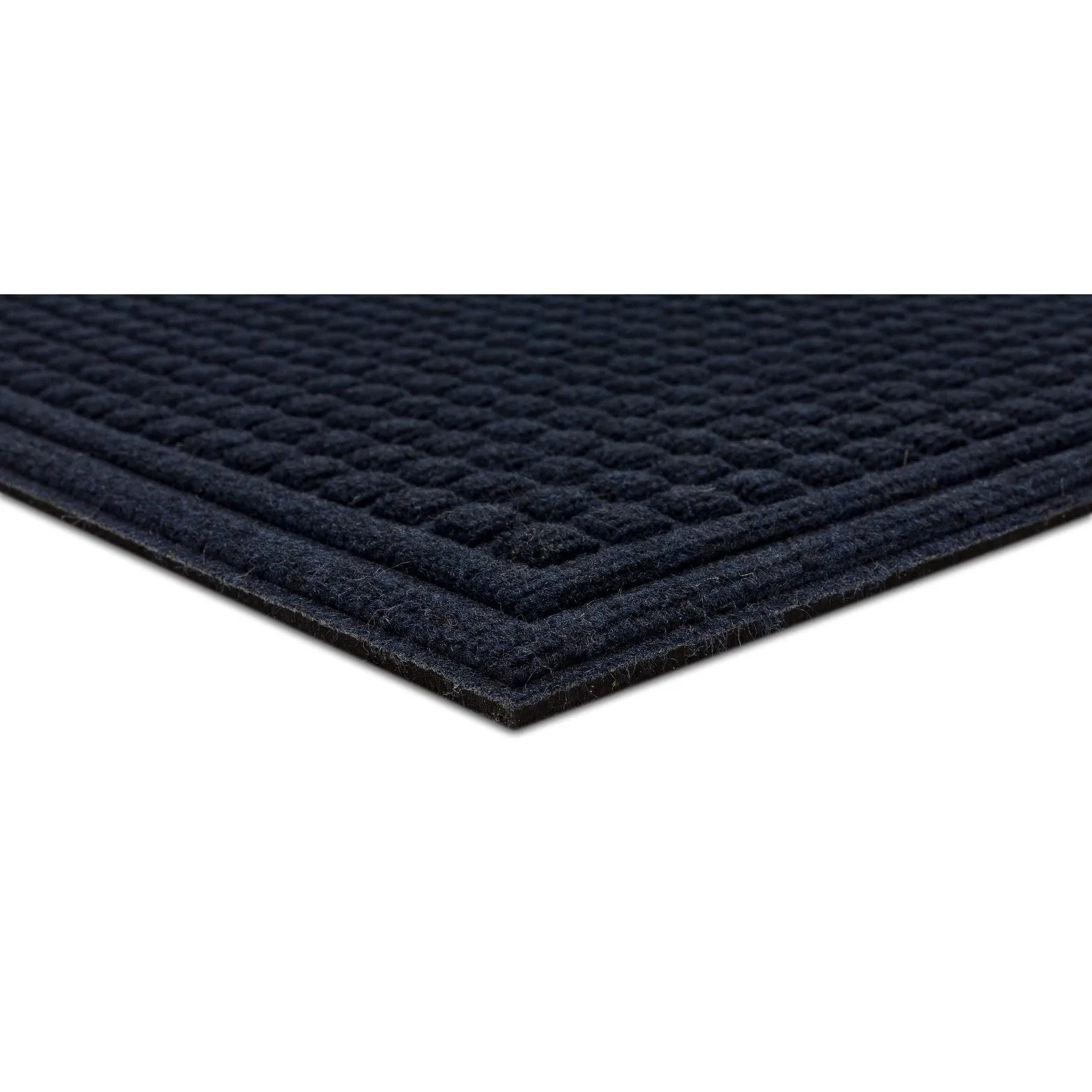 Mohawk Home Waffle Grid Impression Indoor/Outdoor Recycled Rubber All Weather Utility Doormat