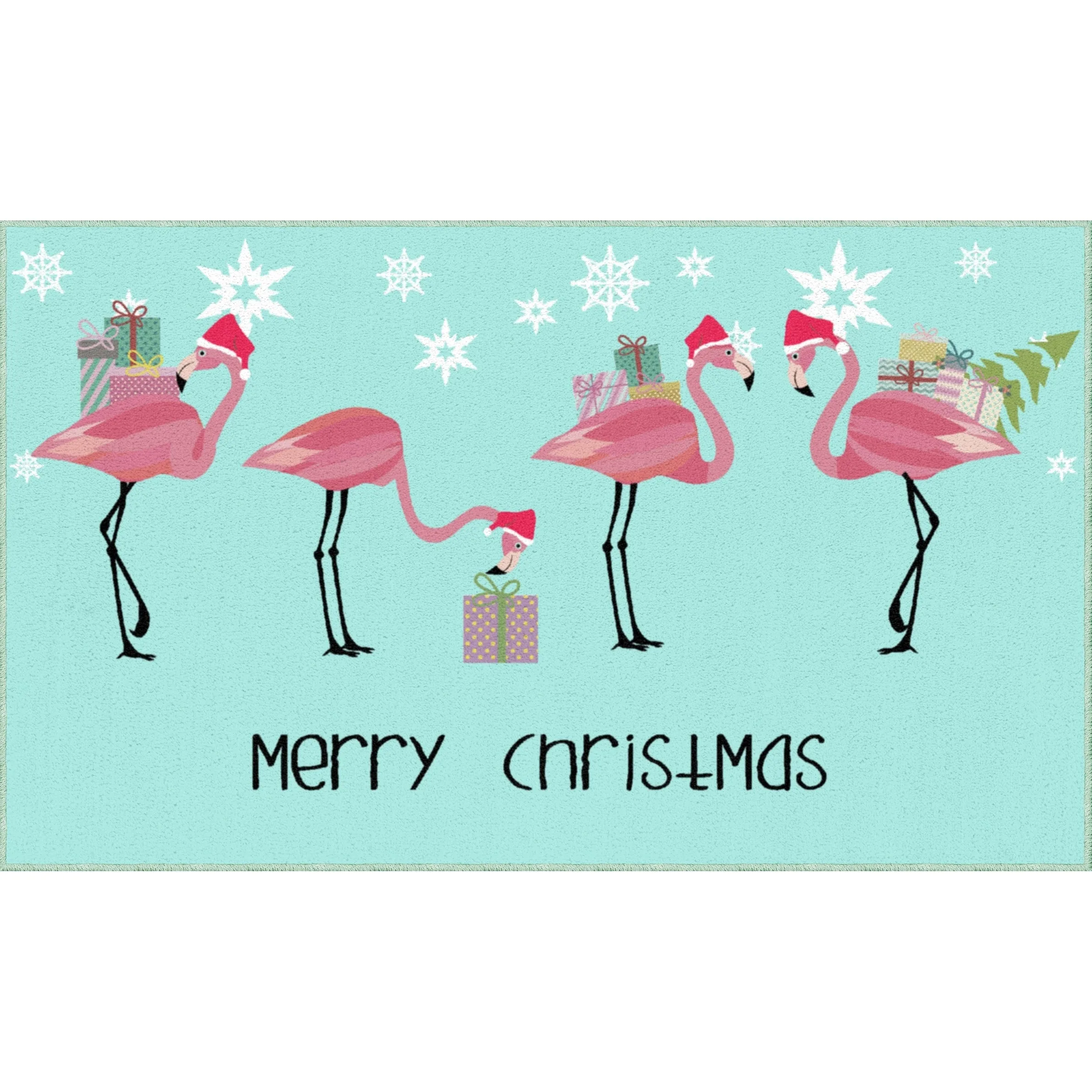Mohawk Prismatic Flamingo Presents Kitchen Mat