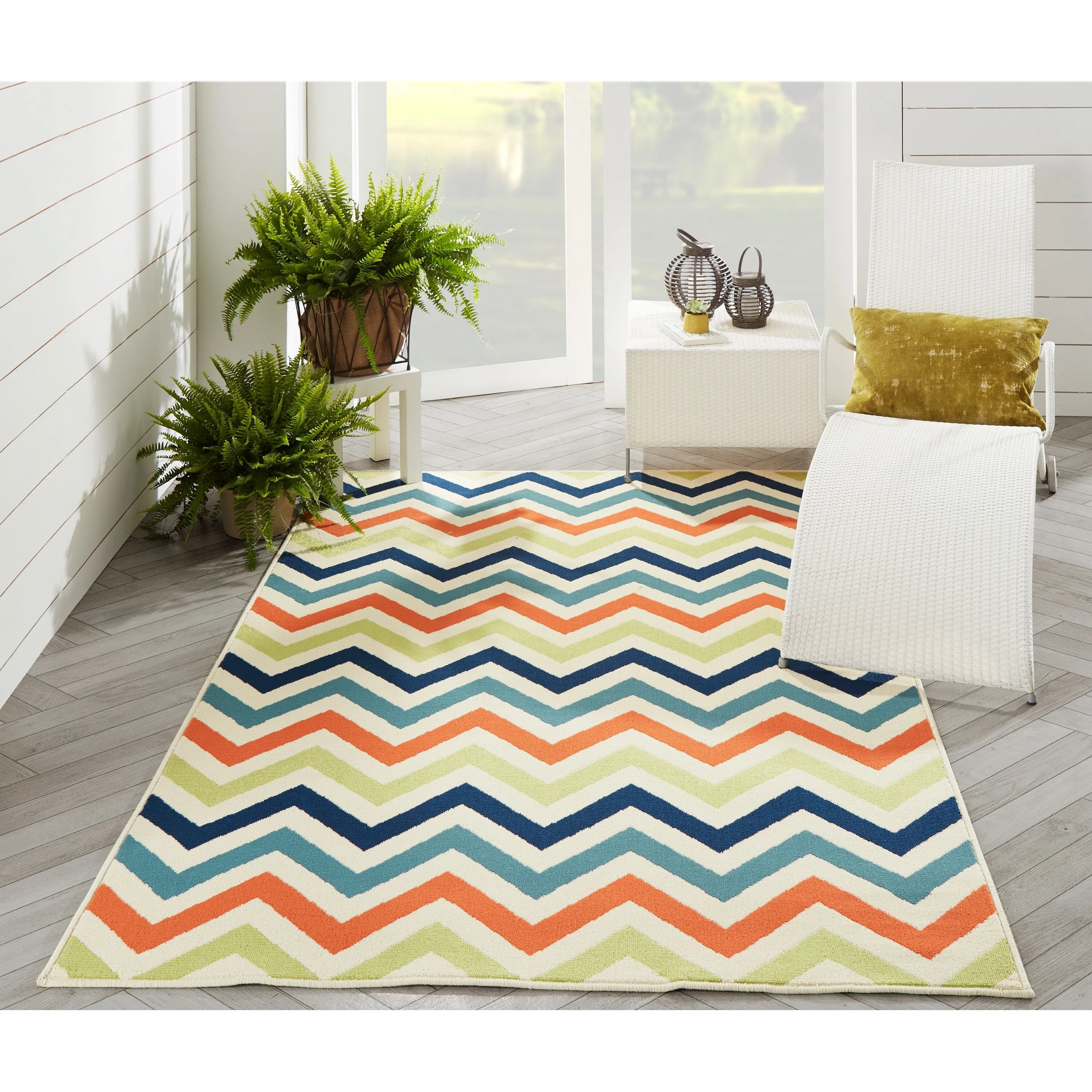 Momeni Baja Chevron Indoor Outdoor Rug