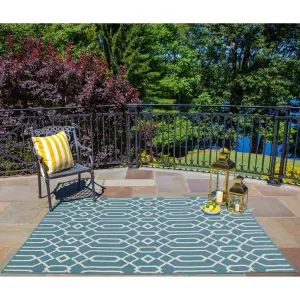 Momeni Baja Links Geometric Trellis Outdoor Area Rug