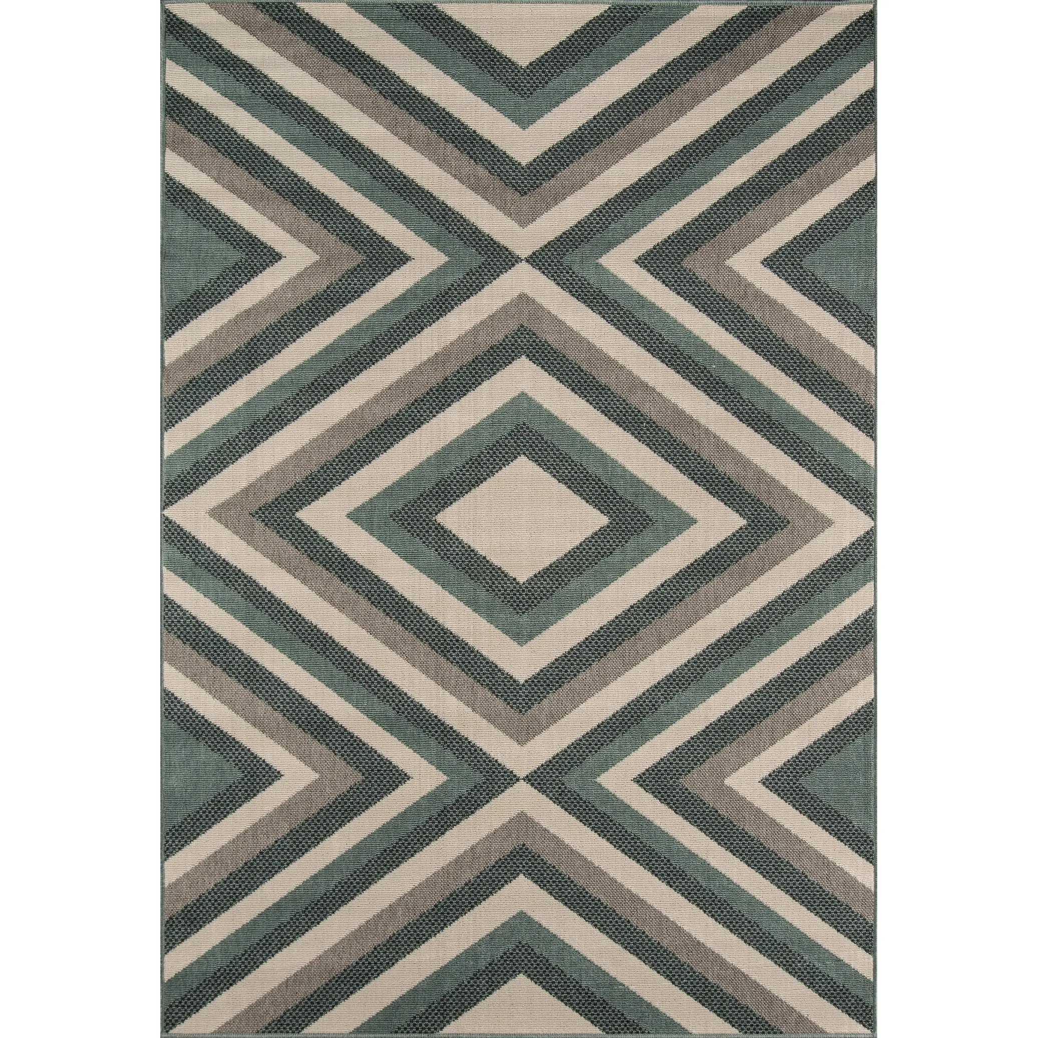 Momeni Baja Zig-Zag Easy Care Indoor Outdoor Area Rug