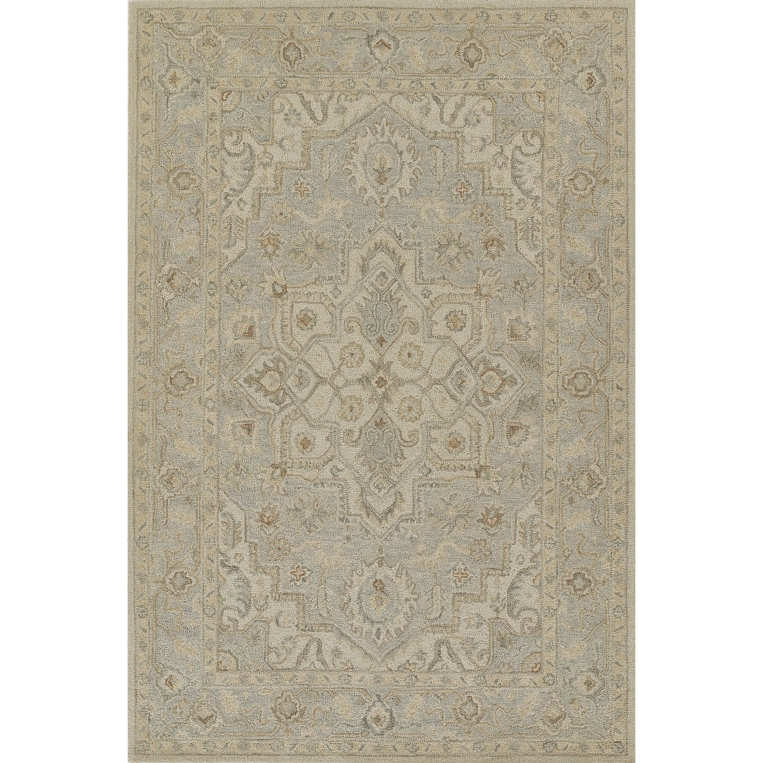 Momeni Pasha Medallion Hand Tufted Wool and Cotton Area Rug