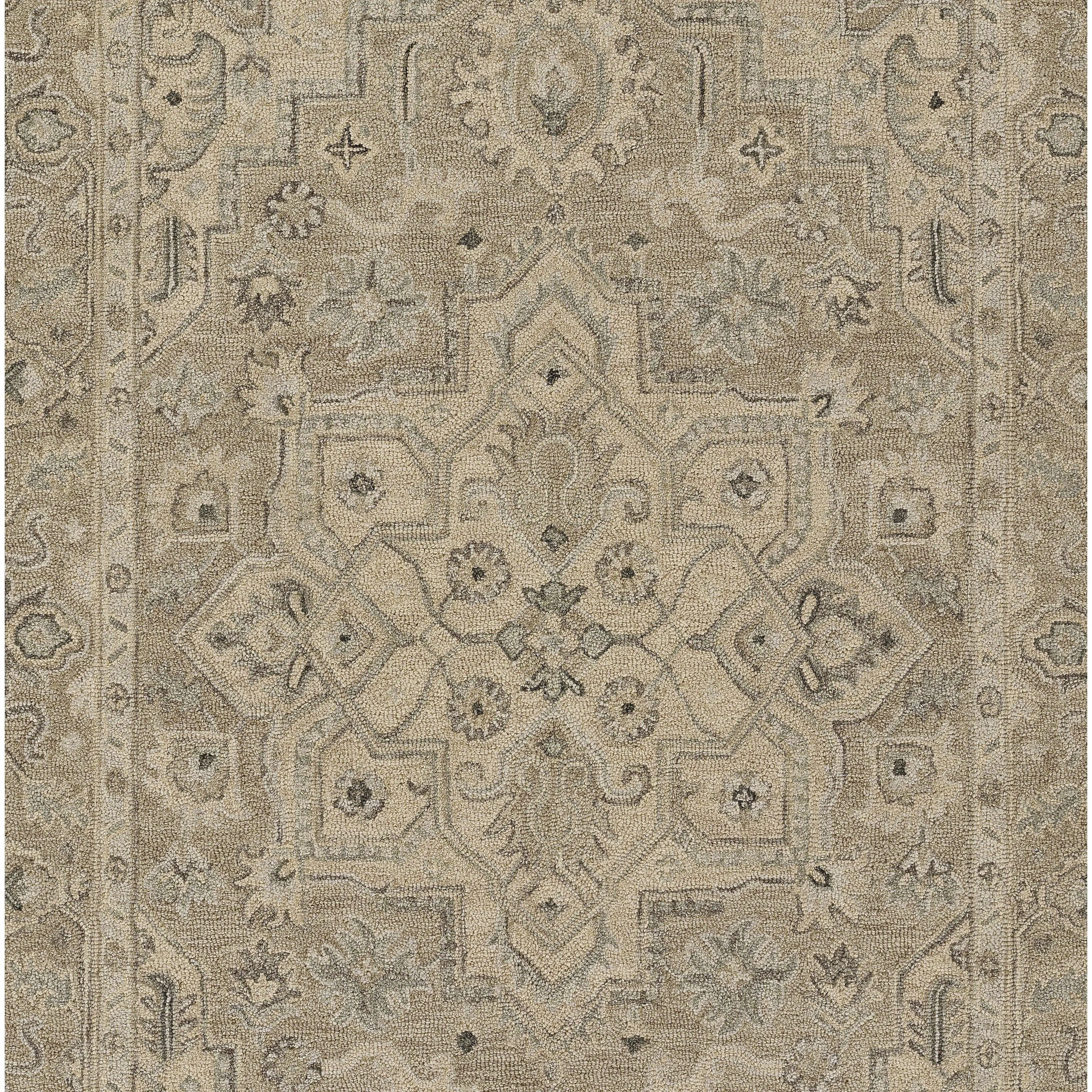 Momeni Pasha Medallion Hand Tufted Wool and Cotton Area Rug