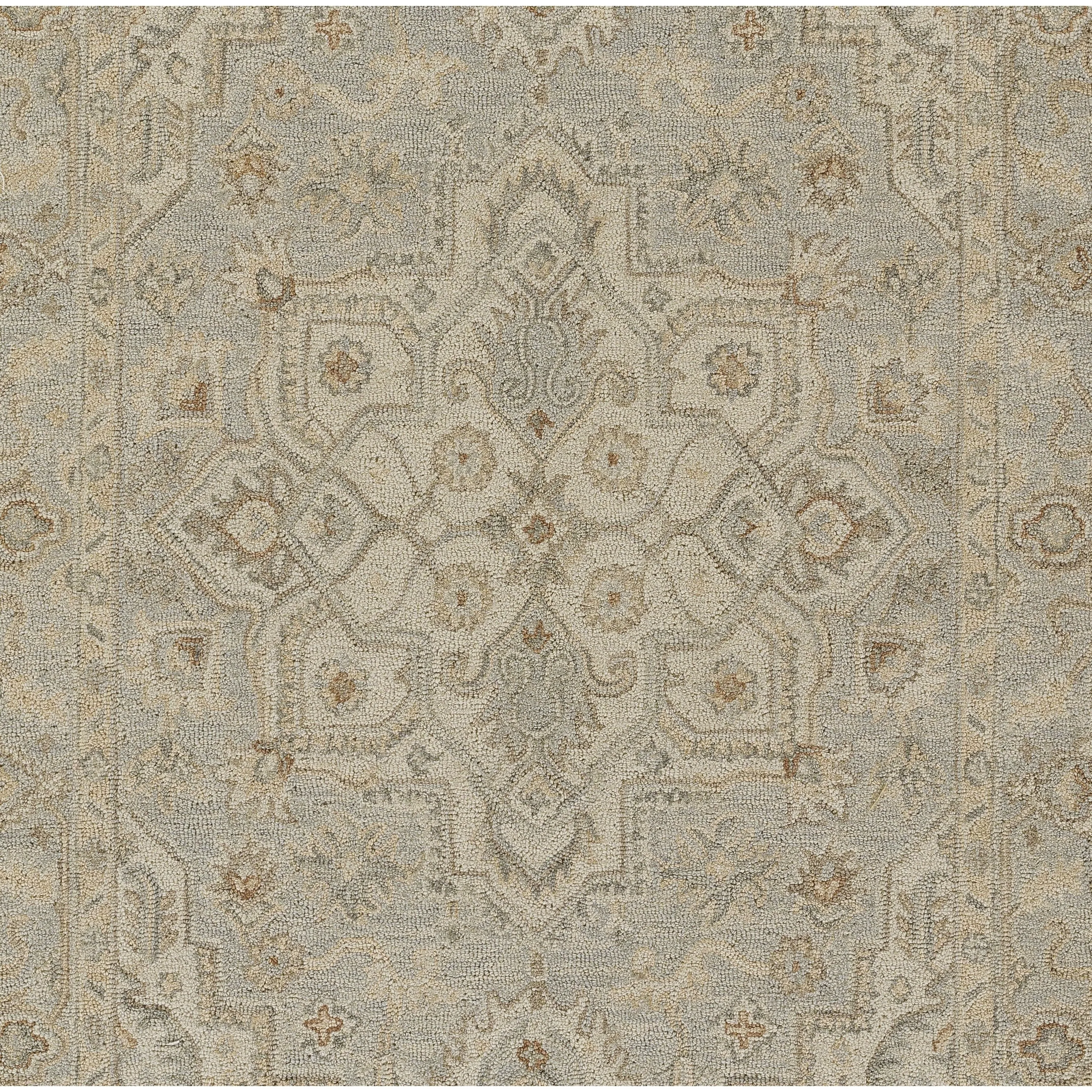 Momeni Pasha Medallion Hand Tufted Wool and Cotton Area Rug