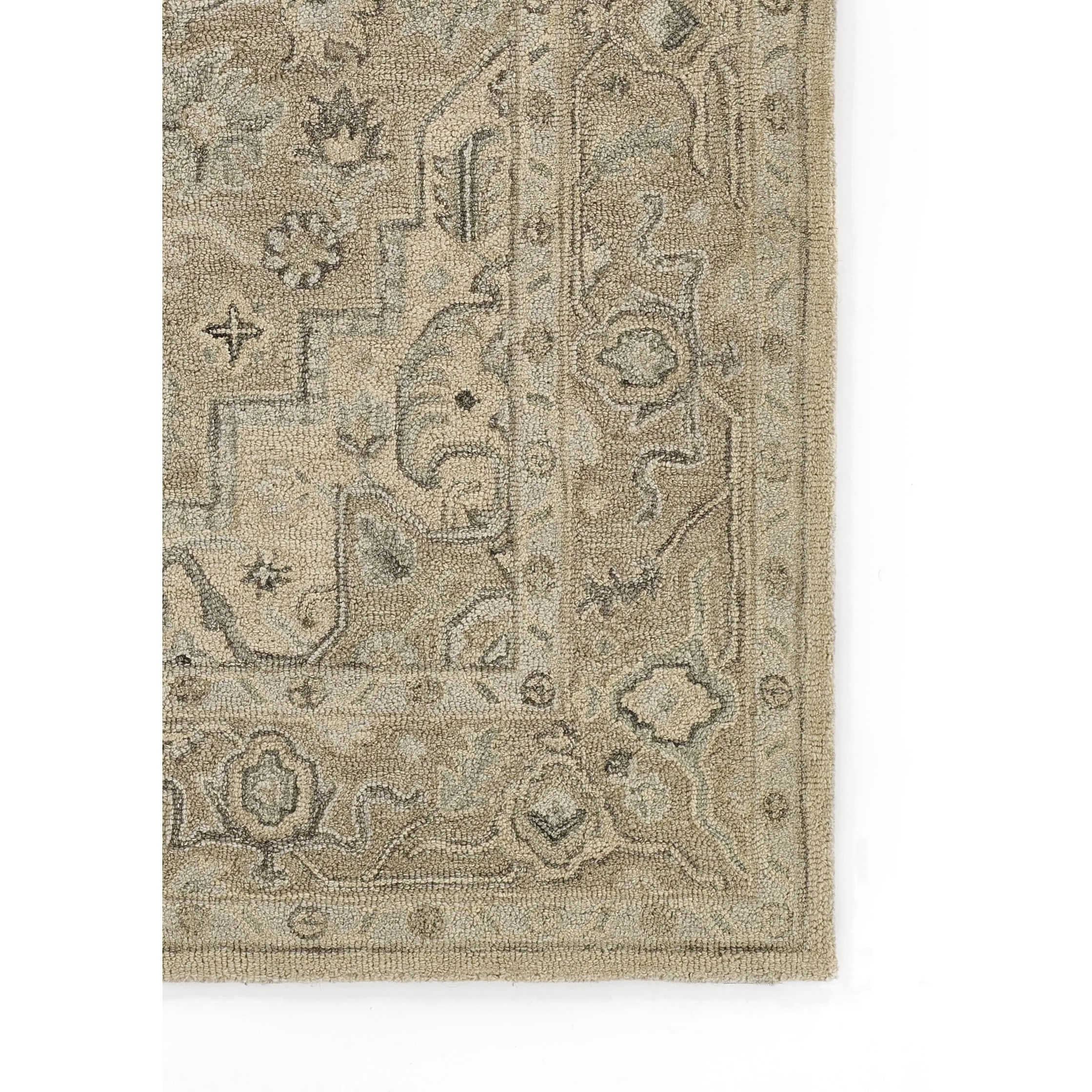 Momeni Pasha Medallion Hand Tufted Wool and Cotton Area Rug