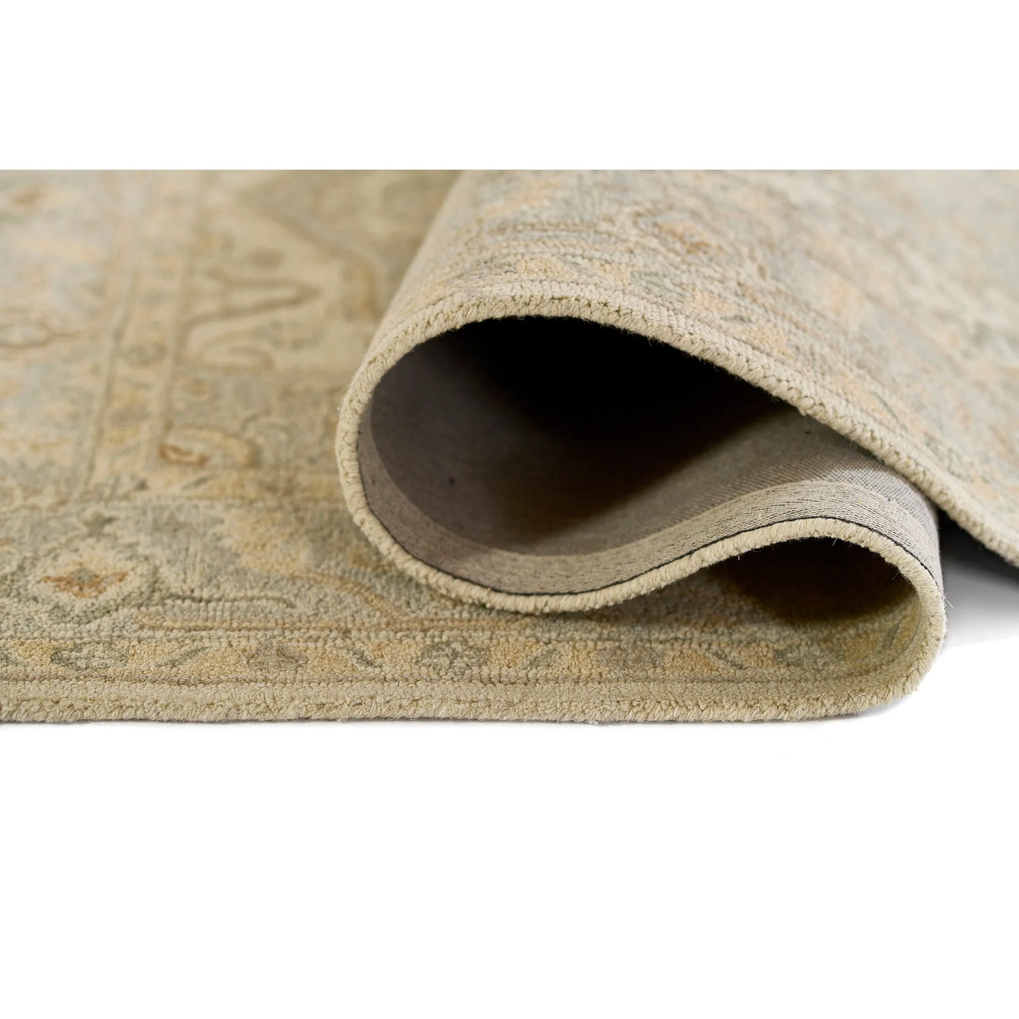 Momeni Pasha Medallion Hand Tufted Wool and Cotton Area Rug
