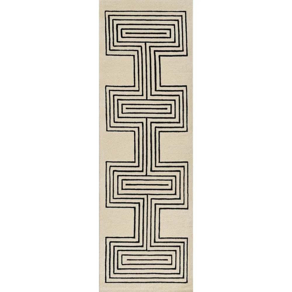 Momeni Simba Geometric Wool Area Rug