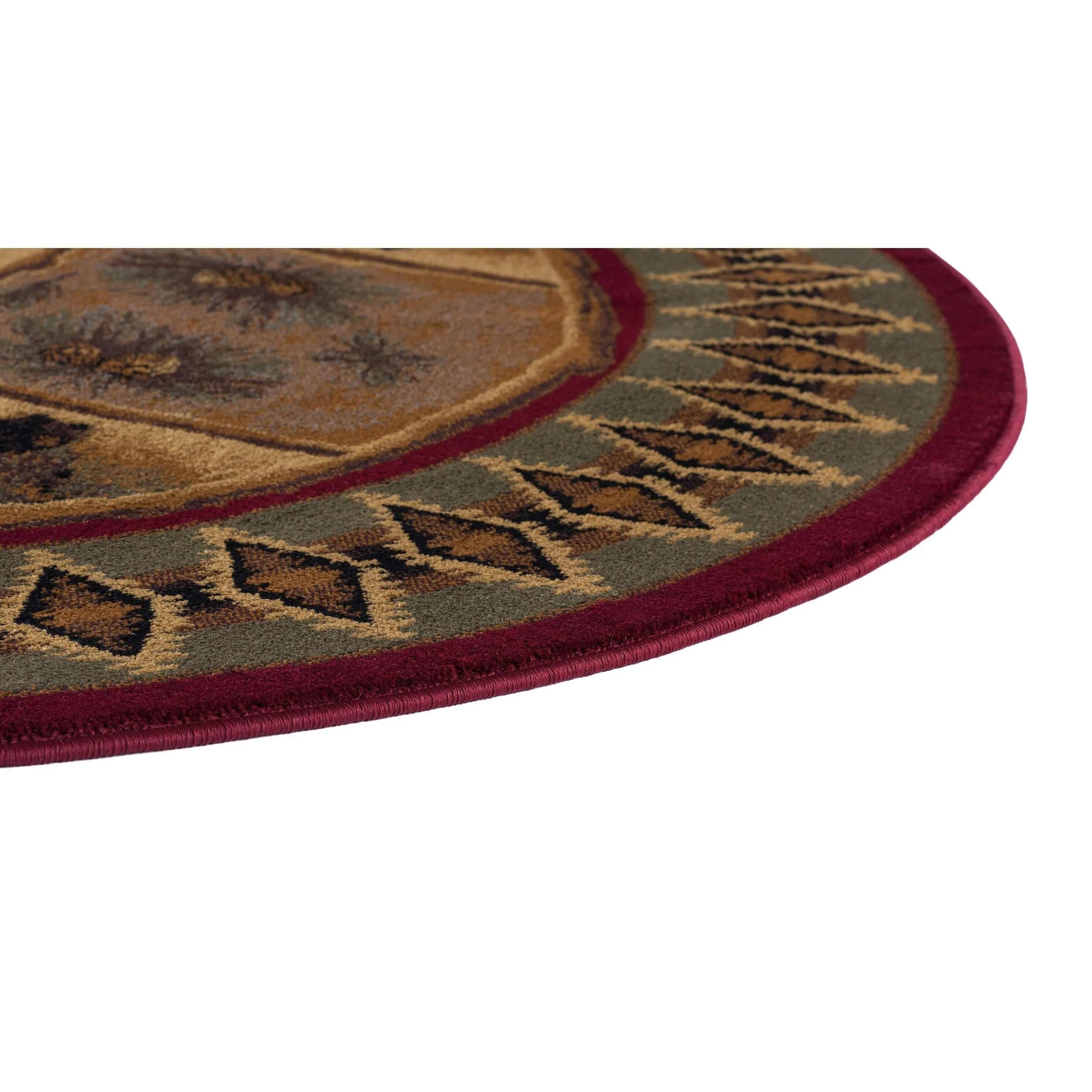 Natural Lodge Novelty Graphic Indoor Area Rug