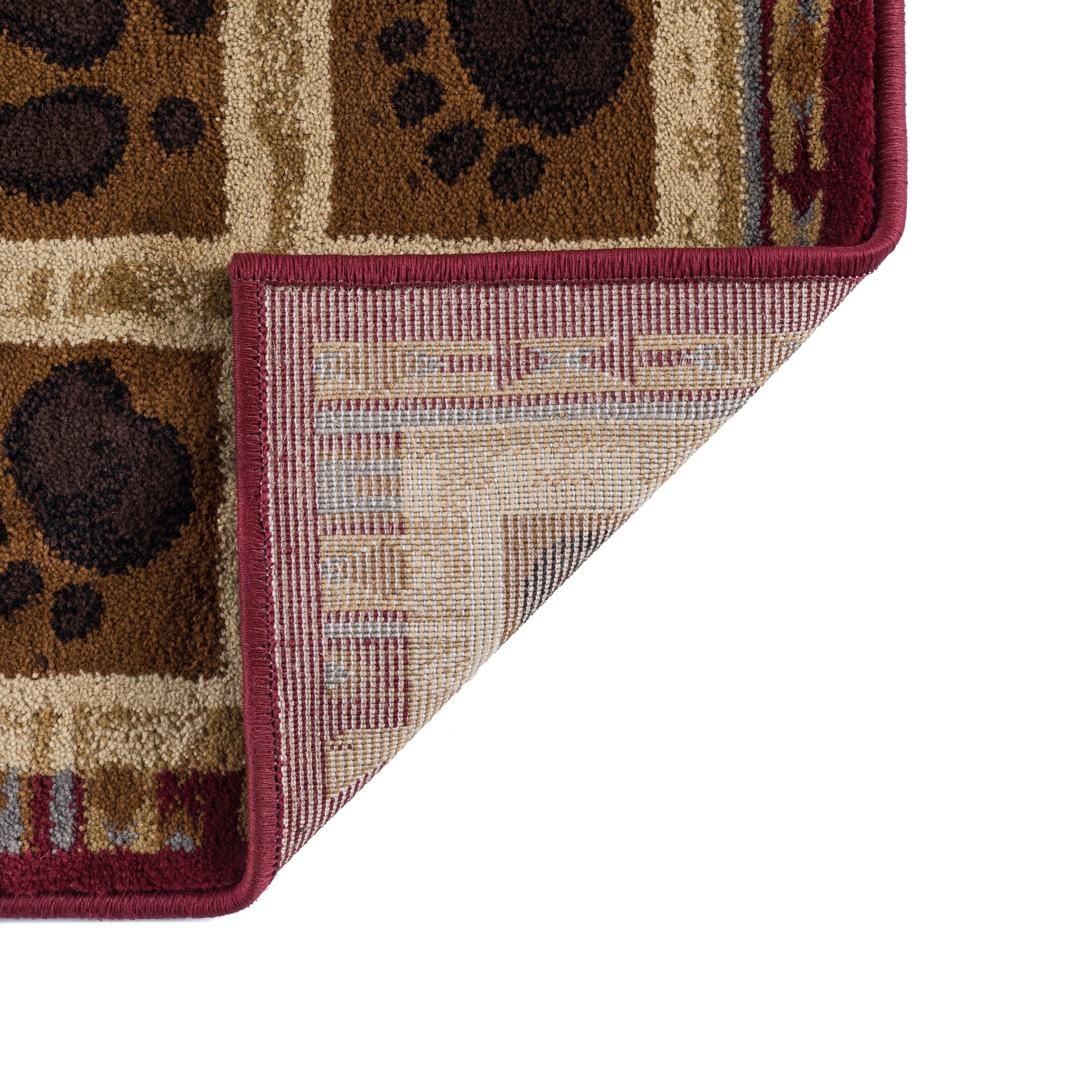 Natural Lodge Novelty Graphic Indoor Area Rug