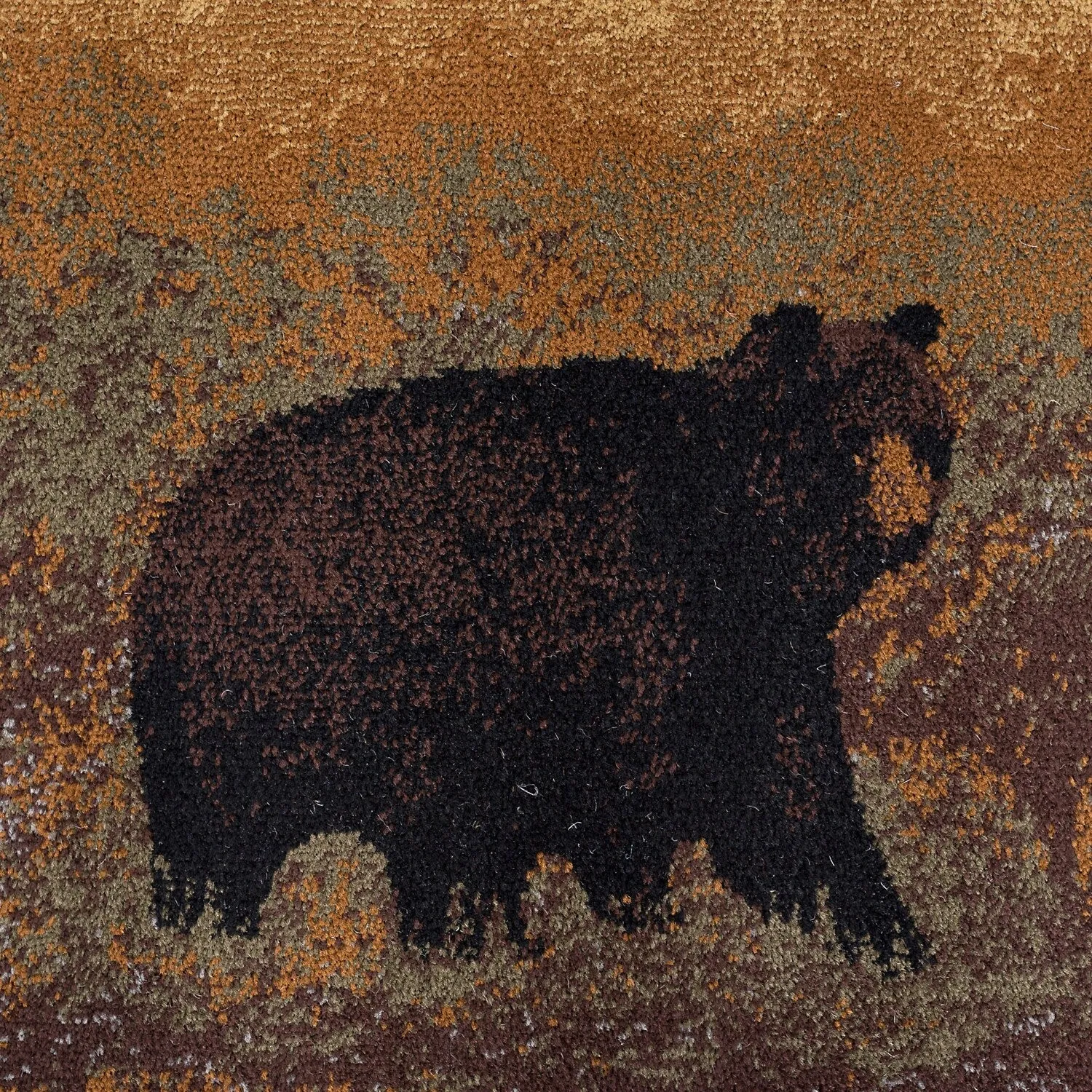 Natural Lodge Novelty Graphic Indoor Area Rug