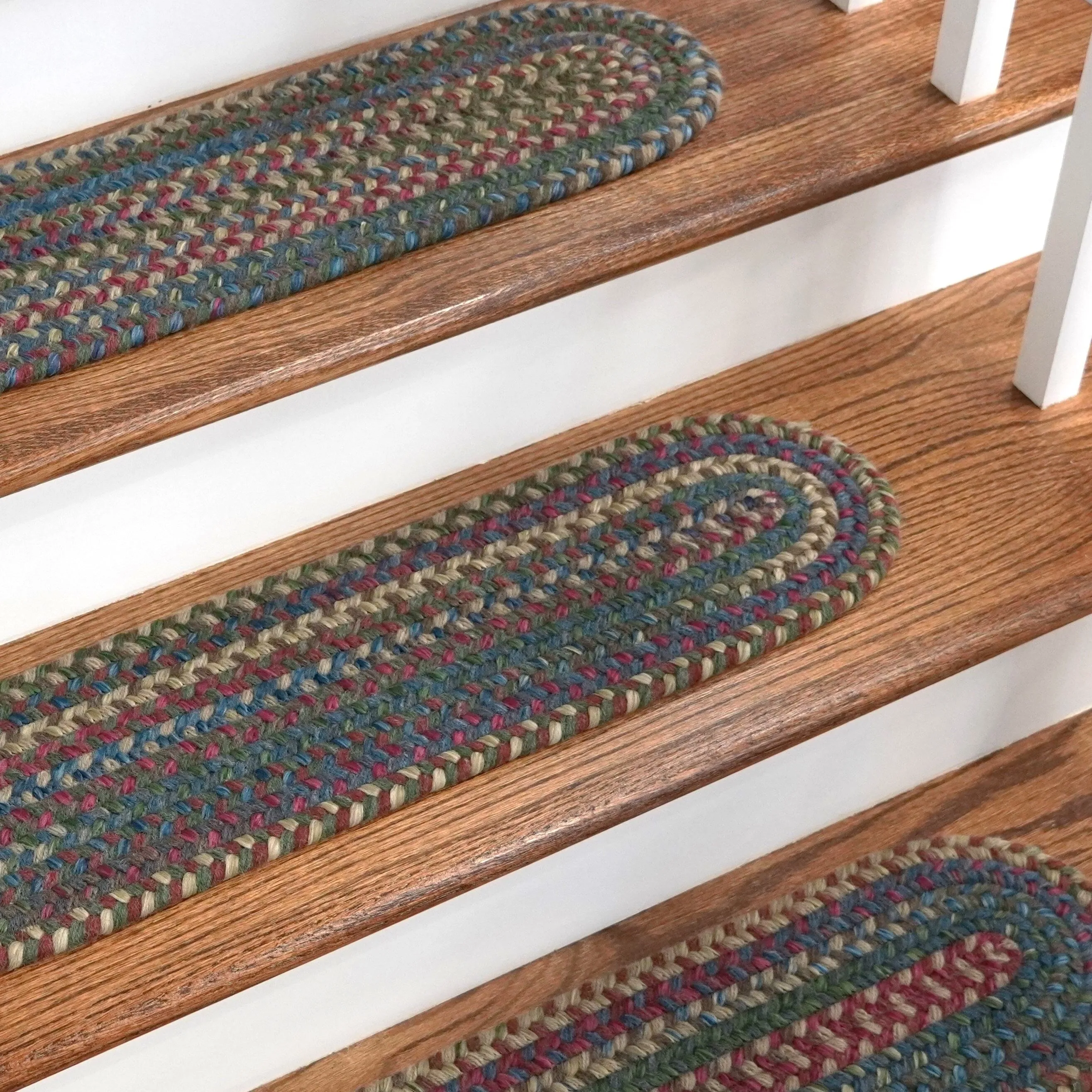 New England Braided Wool Stair Treads - SET/13