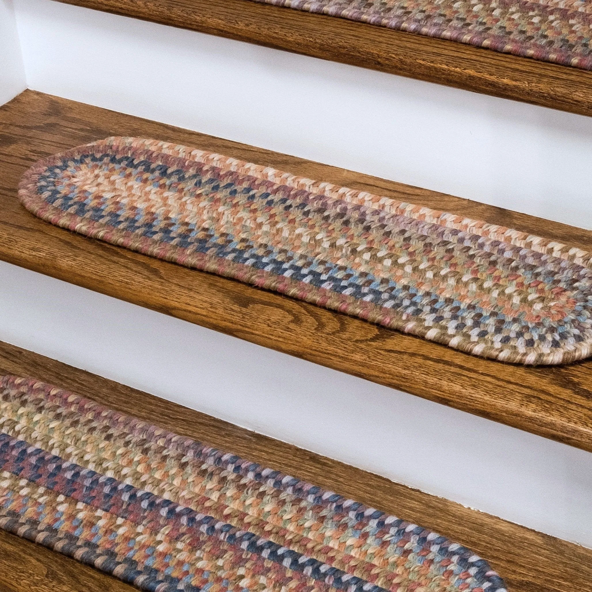 New England Braided Wool Stair Treads - SET/13
