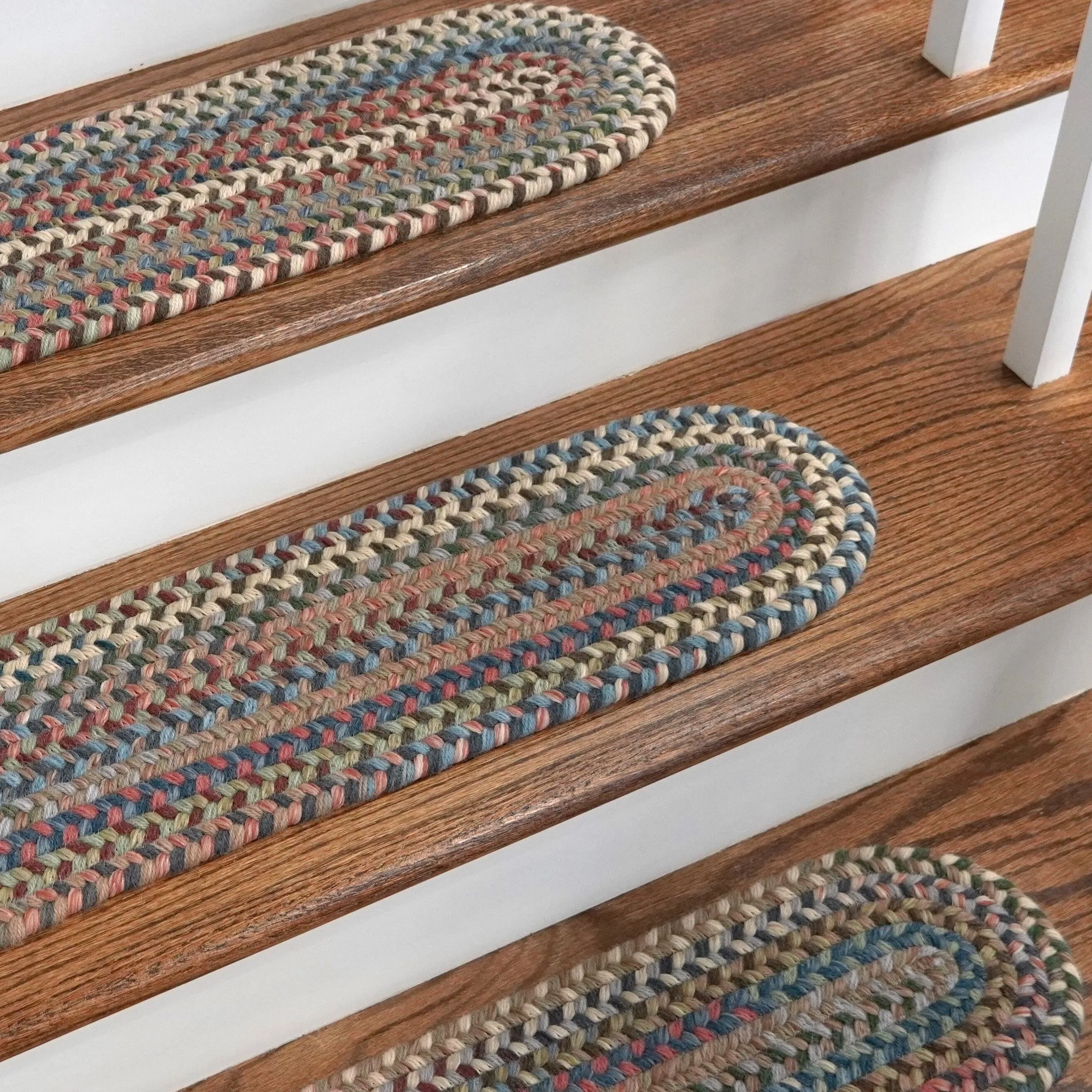 New England Braided Wool Stair Treads - SET/13