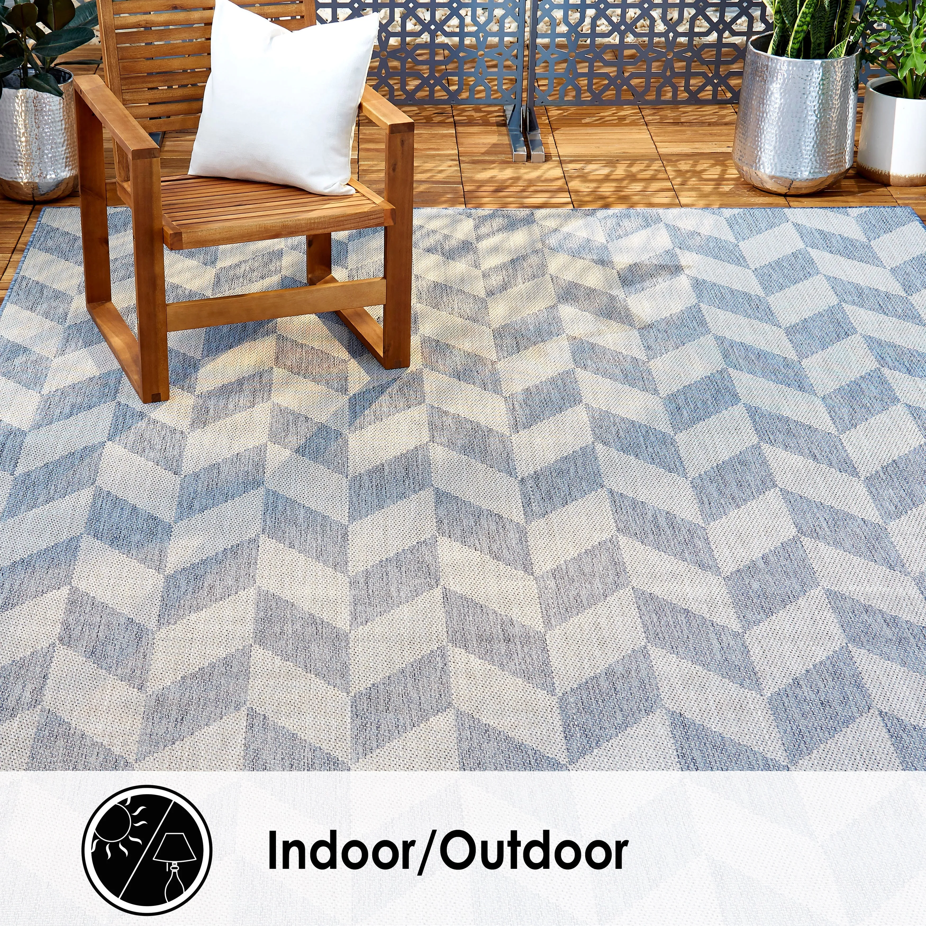 Nicole Miller New York Patio Country Calla Indoor/Outdoor Area Rug