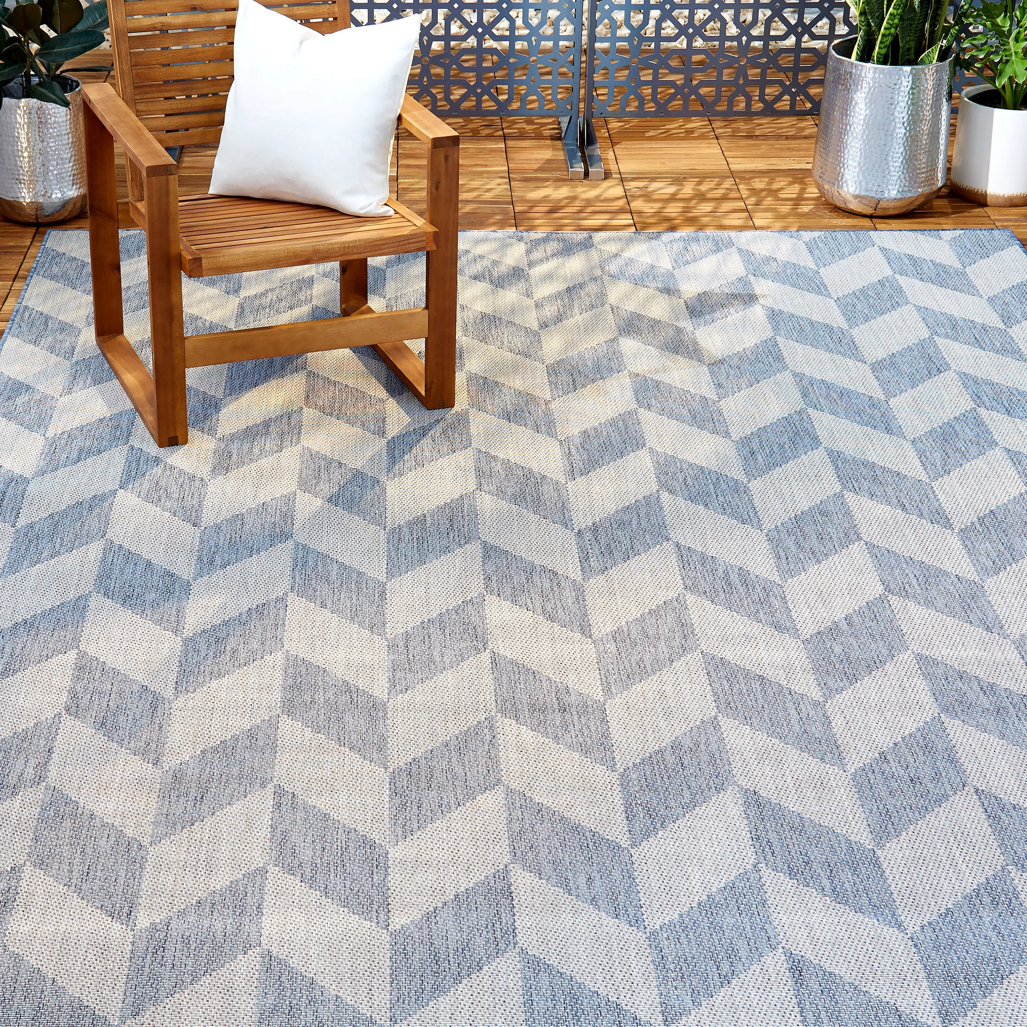 Nicole Miller New York Patio Country Calla Indoor/Outdoor Area Rug