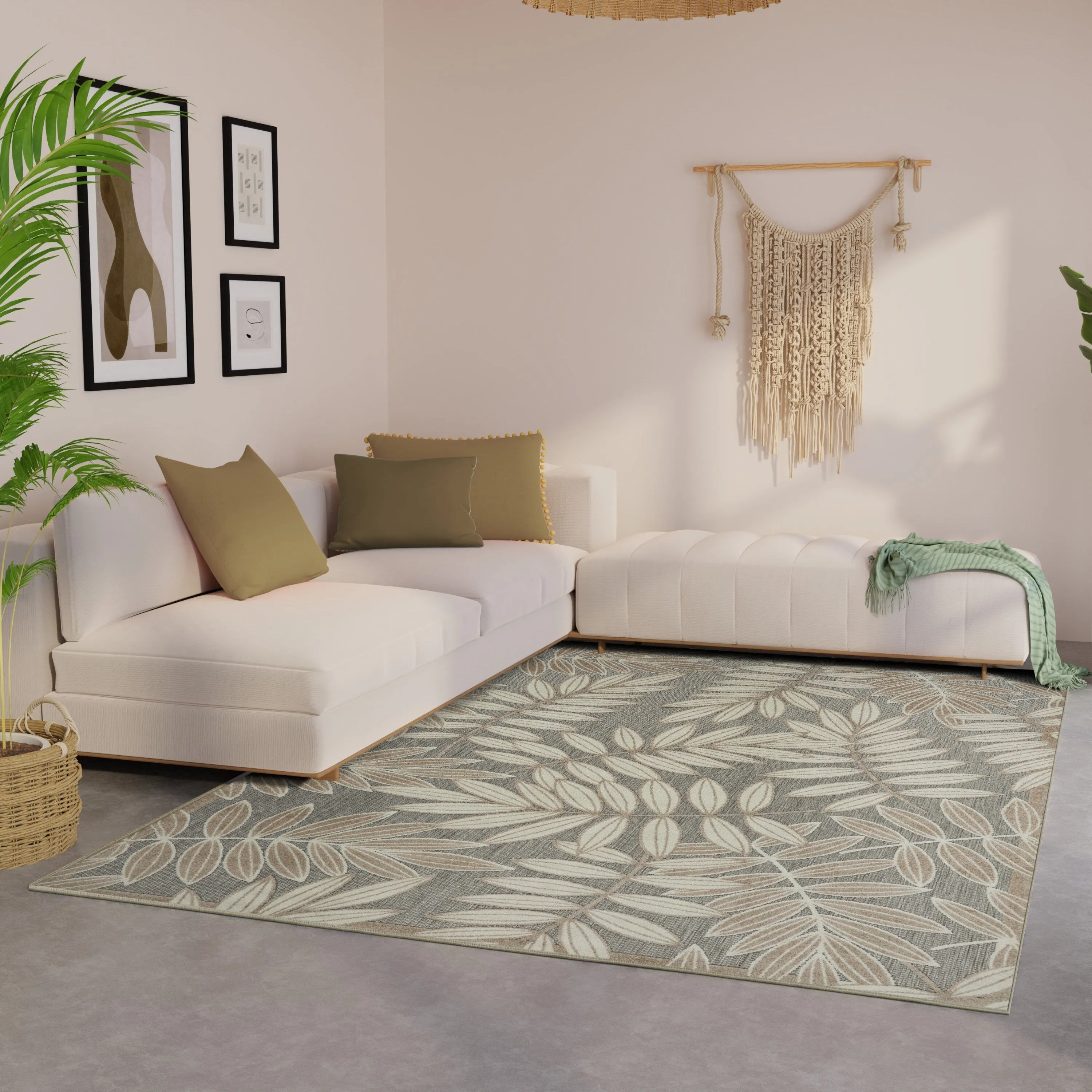 Nourison Alice Indoor/Outdoor Floral Area Rug